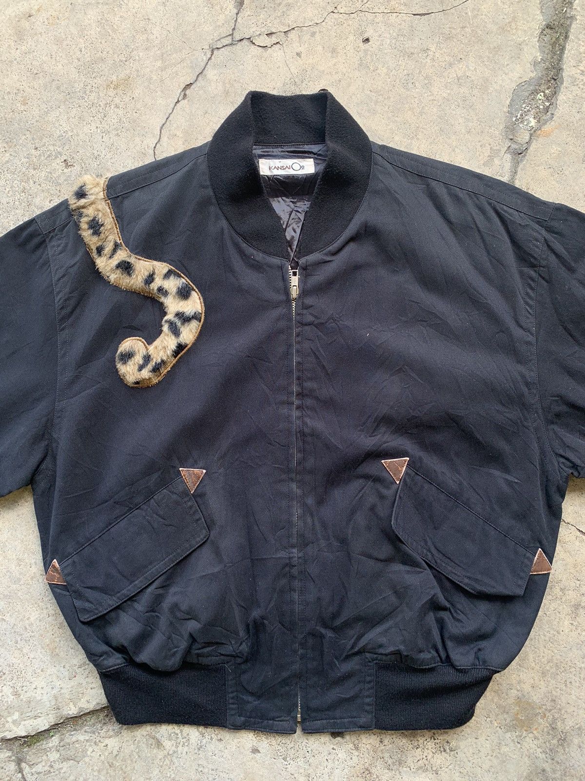 Japanese Brand kansai yamamoto snow leopard bomber Size US M / EU 48-50 / 2 - 9 Thumbnail
