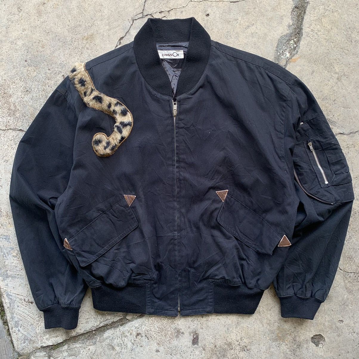 Japanese Brand kansai yamamoto snow leopard bomber Size US M / EU 48-50 / 2 - 13 Thumbnail