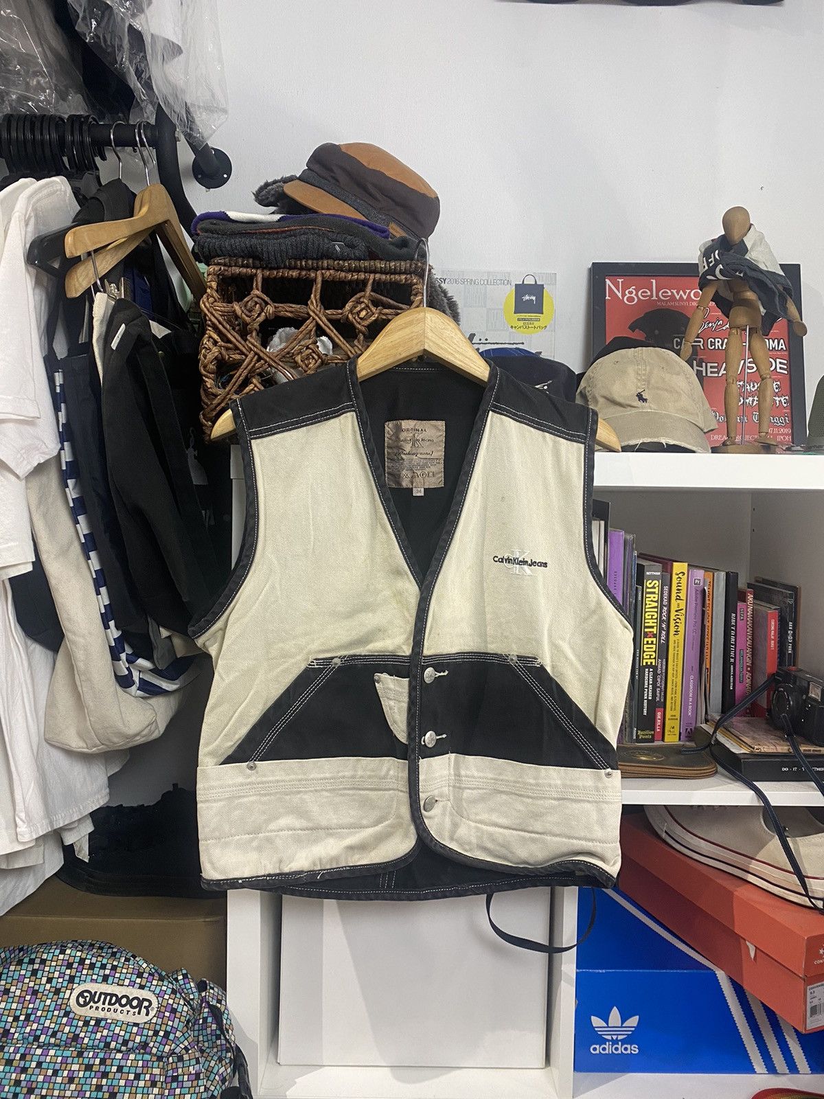 Calvin Klein × Calvin Klein 205W39NYC CALVIN KLEIN JEANS ORIGINAL VINTAGE VEST DENIM Size US M / EU 48-50 / 2 - 1 Thumbnail
