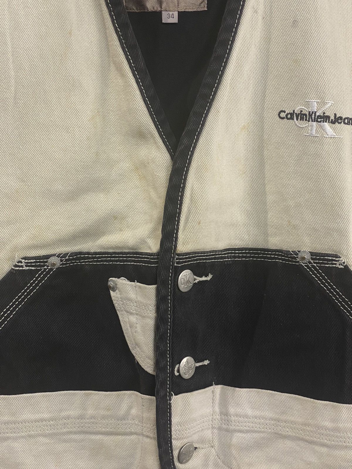 Calvin Klein × Calvin Klein 205W39NYC CALVIN KLEIN JEANS ORIGINAL VINTAGE VEST DENIM Size US M / EU 48-50 / 2 - 4 Thumbnail