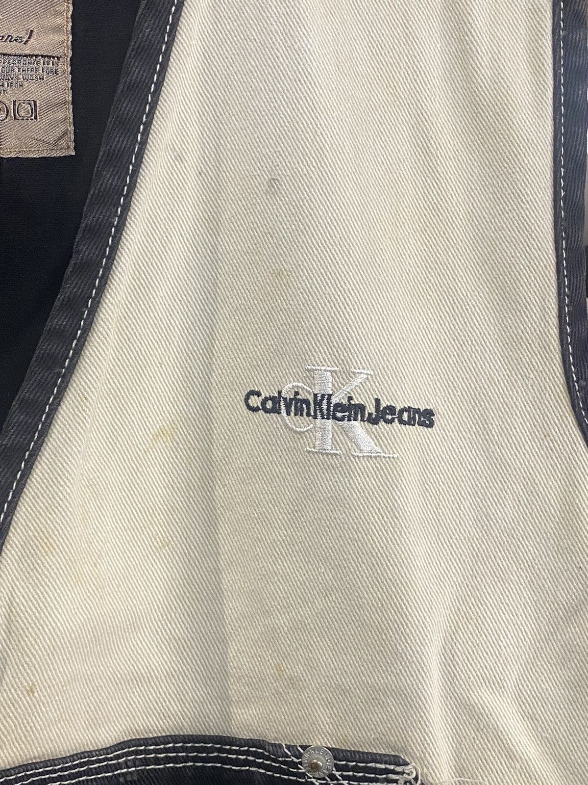 Calvin Klein × Calvin Klein 205W39NYC CALVIN KLEIN JEANS ORIGINAL VINTAGE VEST DENIM Size US M / EU 48-50 / 2 - 2 Thumbnail