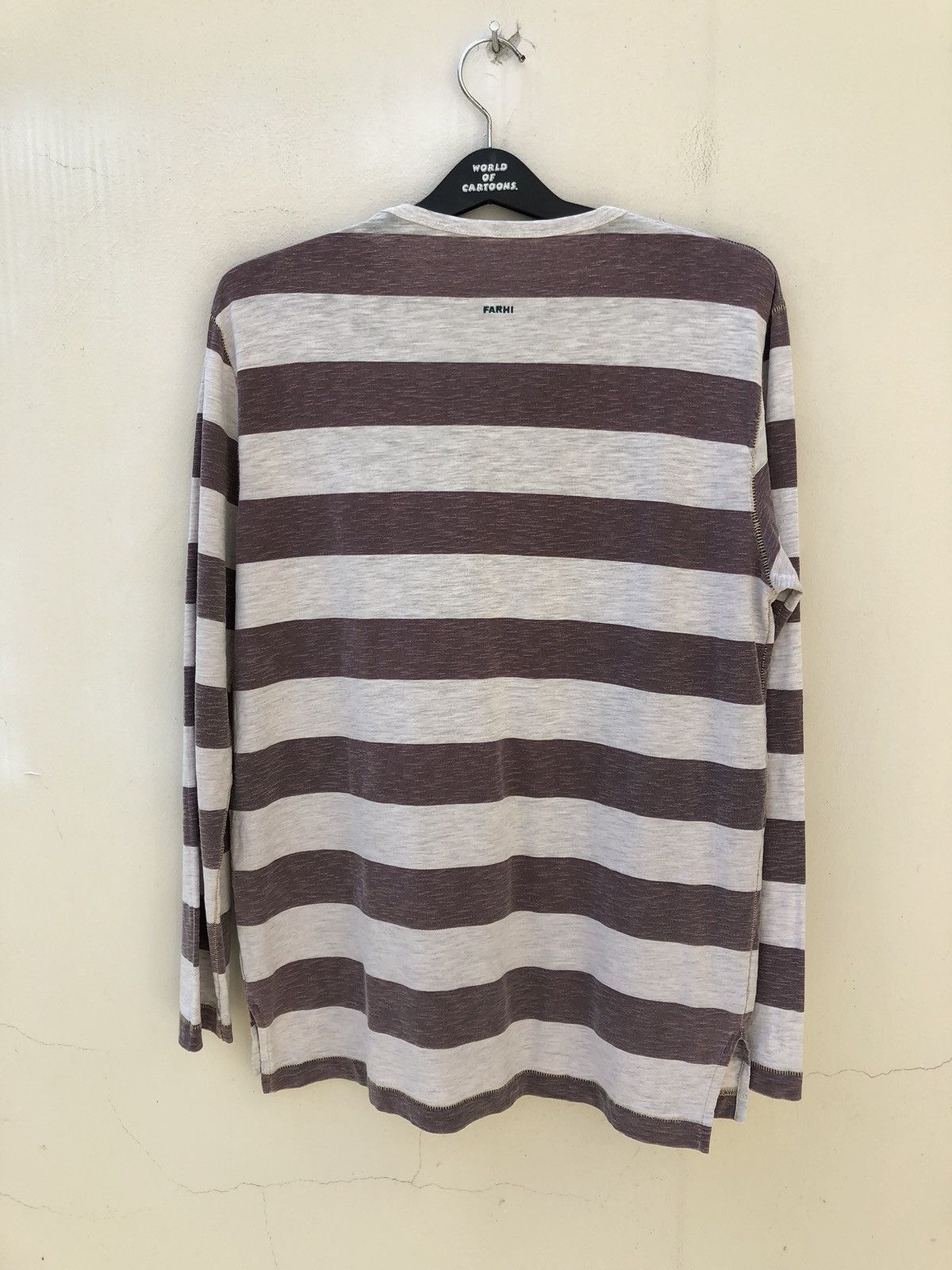 Nicole Farhi Farhi Made in Portugal Border Striped Long Sleeves t shirt Size US M / EU 48-50 / 2 - 8 Thumbnail