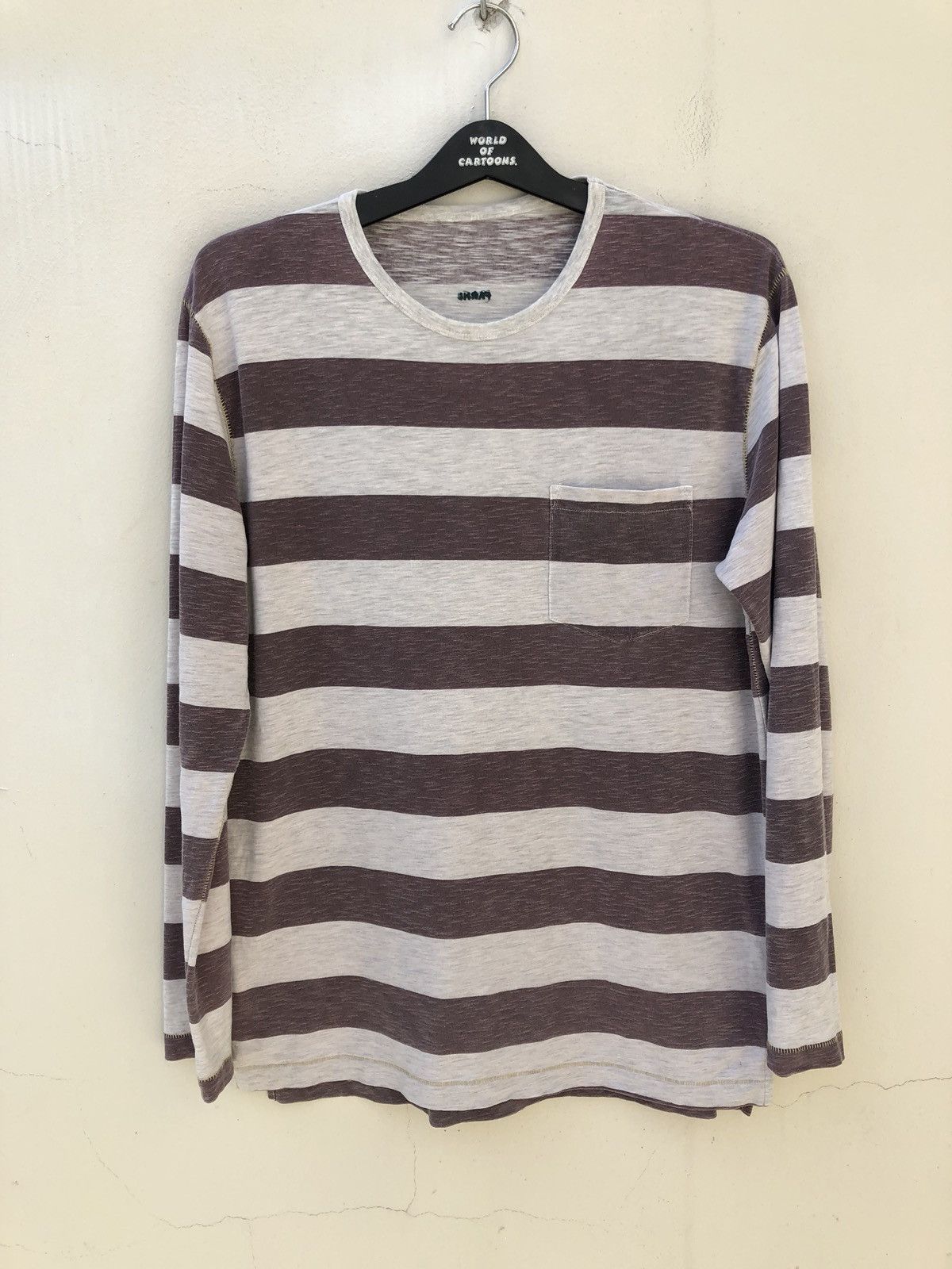 Nicole Farhi Farhi Made in Portugal Border Striped Long Sleeves t shirt Size US M / EU 48-50 / 2 - 1 Thumbnail