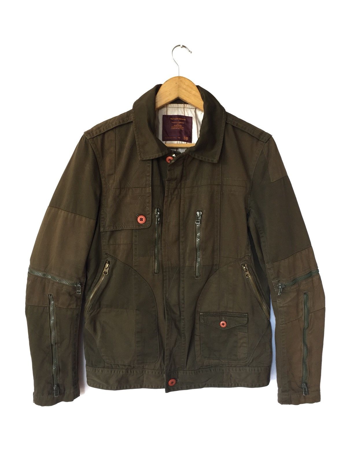 Japanese Brand × NANO universe HYBRID PATCHWORK MOTO JACKET Size US M / EU 48-50 / 2 - 6 Thumbnail