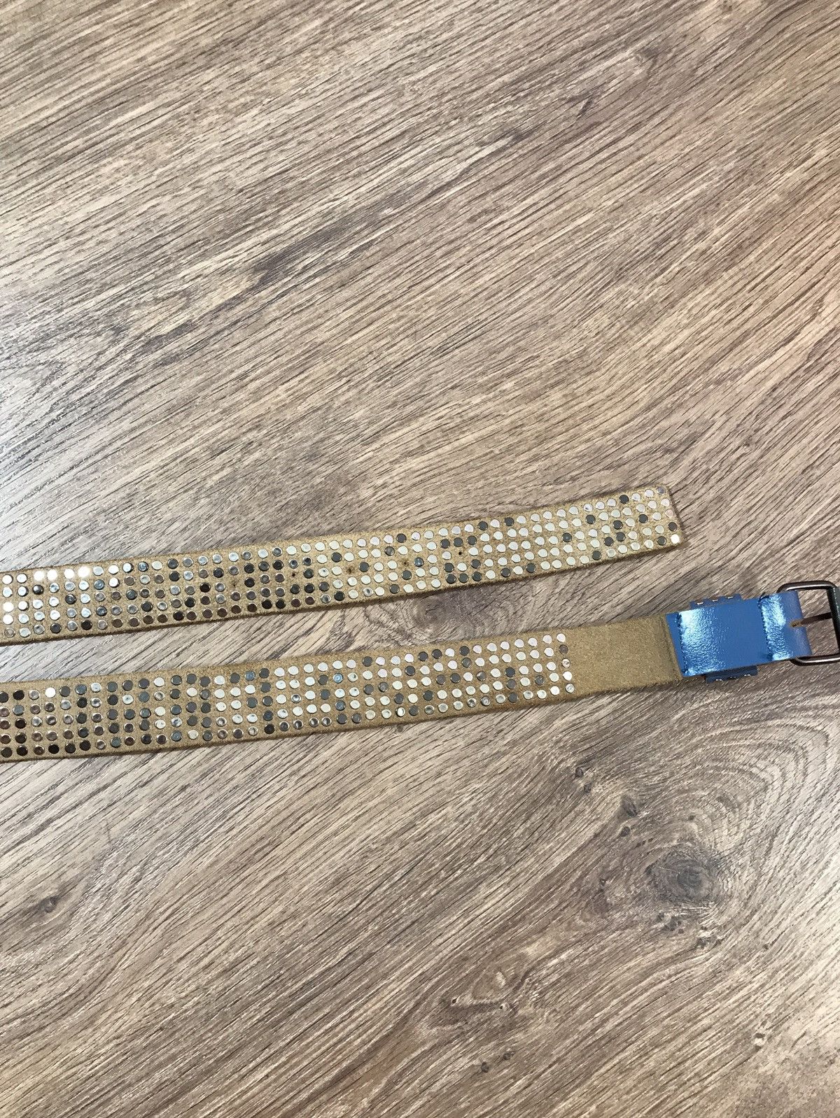 Japanese Brand Vintage Crazy leather Belt BB Simon Style Size ONE SIZE - 3 Thumbnail