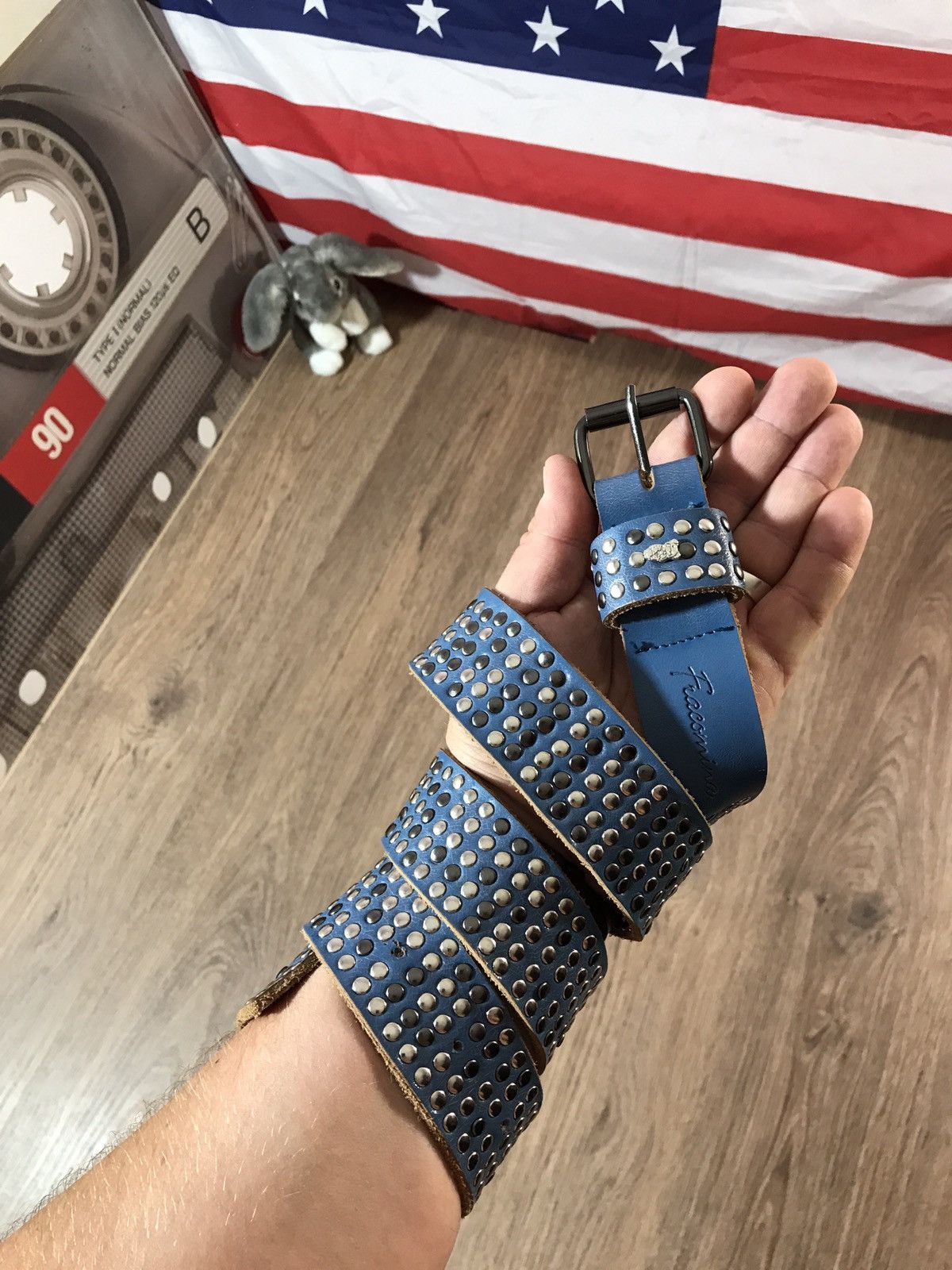 Japanese Brand Vintage Crazy leather Belt BB Simon Style Size ONE SIZE - 1 Thumbnail