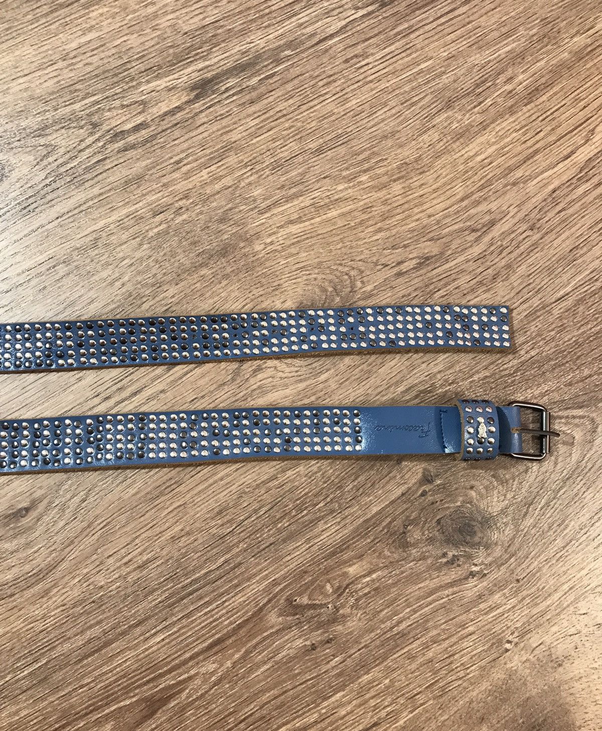 Japanese Brand Vintage Crazy leather Belt BB Simon Style Size ONE SIZE - 4 Thumbnail