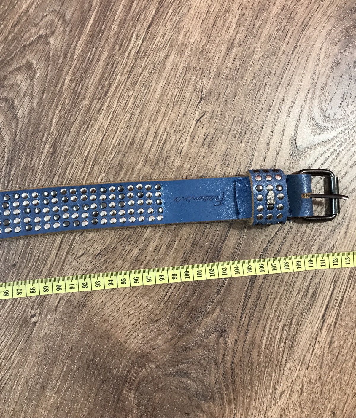 Japanese Brand Vintage Crazy leather Belt BB Simon Style Size ONE SIZE - 7 Thumbnail