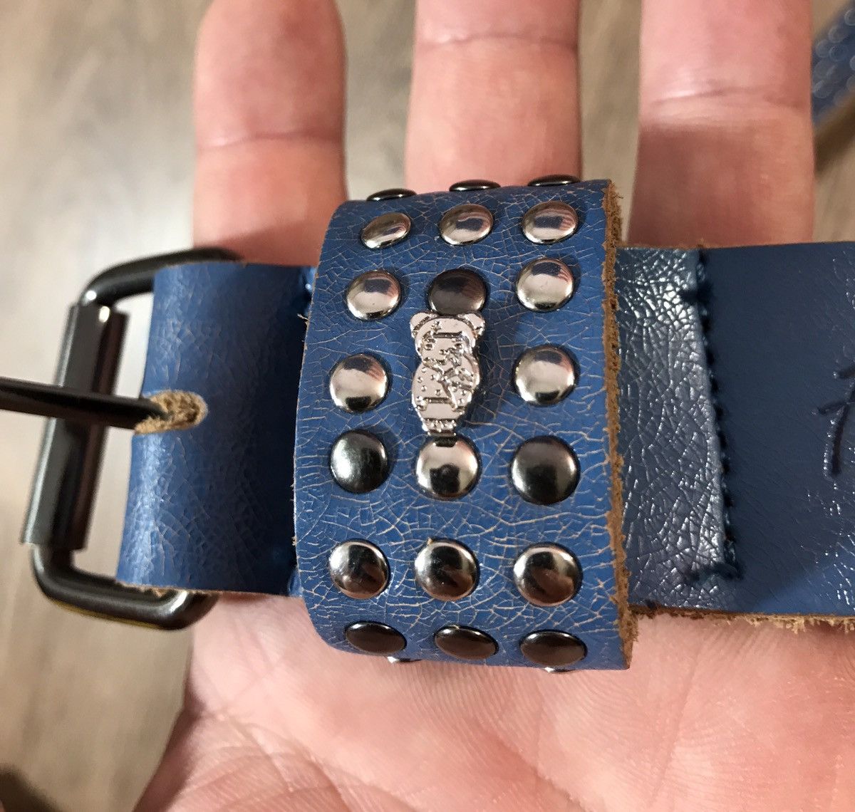 Japanese Brand Vintage Crazy leather Belt BB Simon Style Size ONE SIZE - 5 Thumbnail