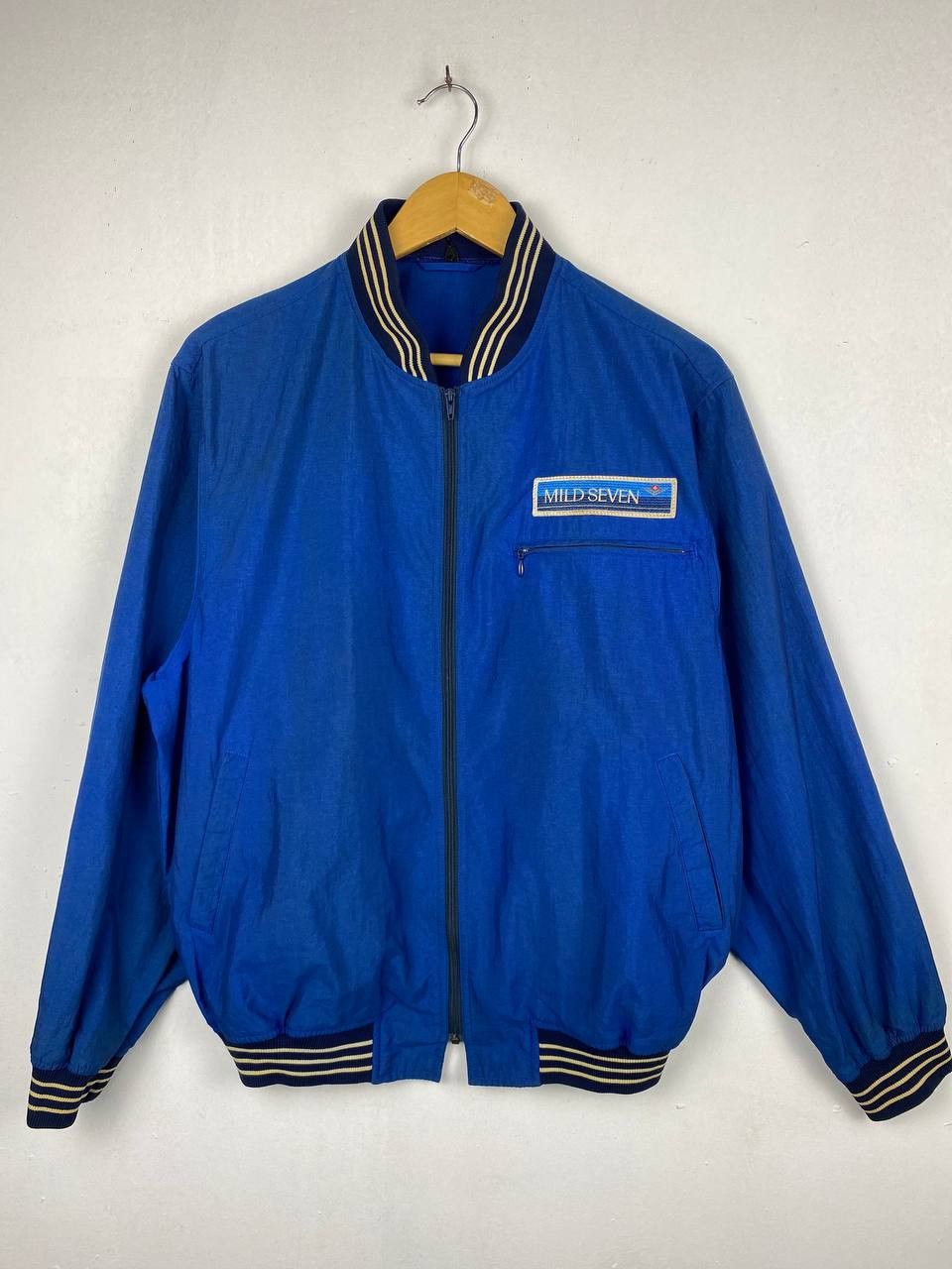 image of Avant Garde x Vintage Mild Seven Promo Jacket Nice Design in Blue, Men's (Size Large)