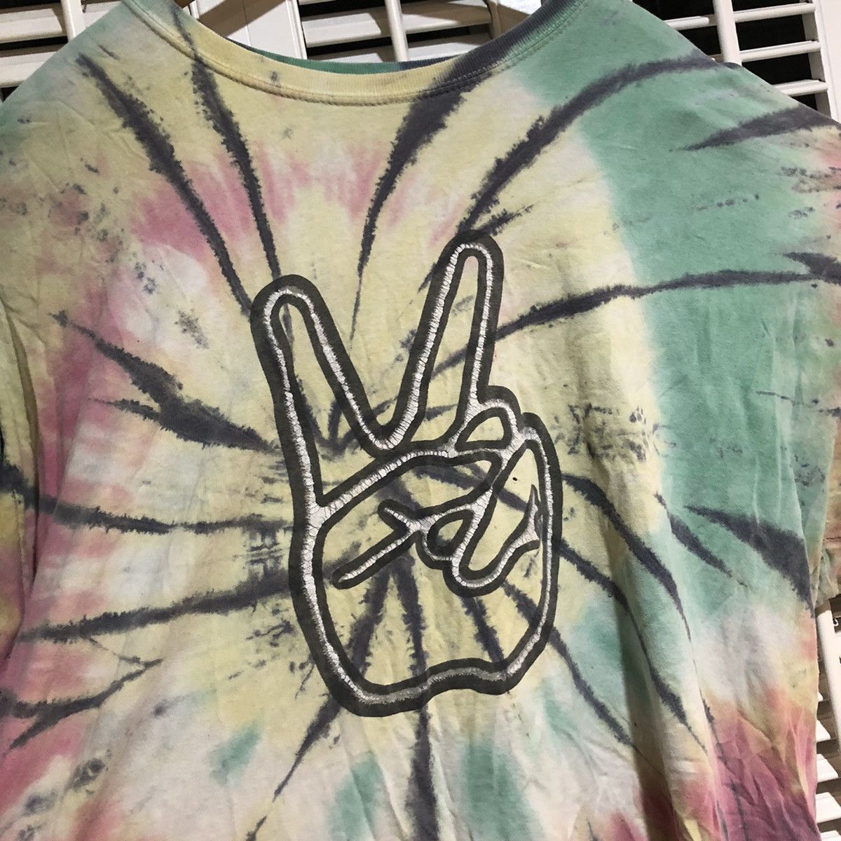 Vintage Faded Rasta Peace Sign T-Shirt Size US XXL / EU 58 / 5 - 3 Thumbnail