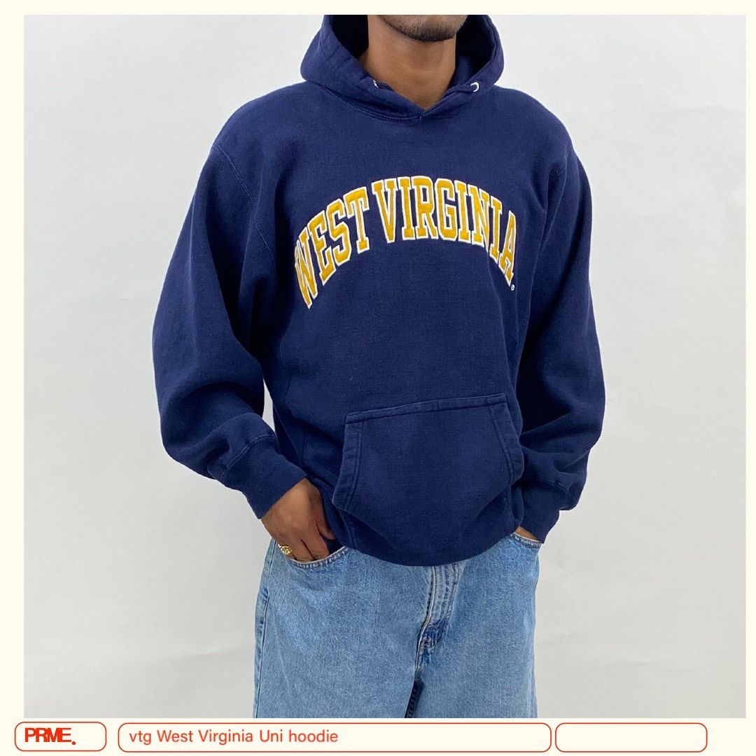 Steve And Barrys × Vintage vintage Y2K WEST VIRGINIA UNIVERSITY college Spellout hoodie Size US M / EU 48-50 / 2 - 1 Thumbnail