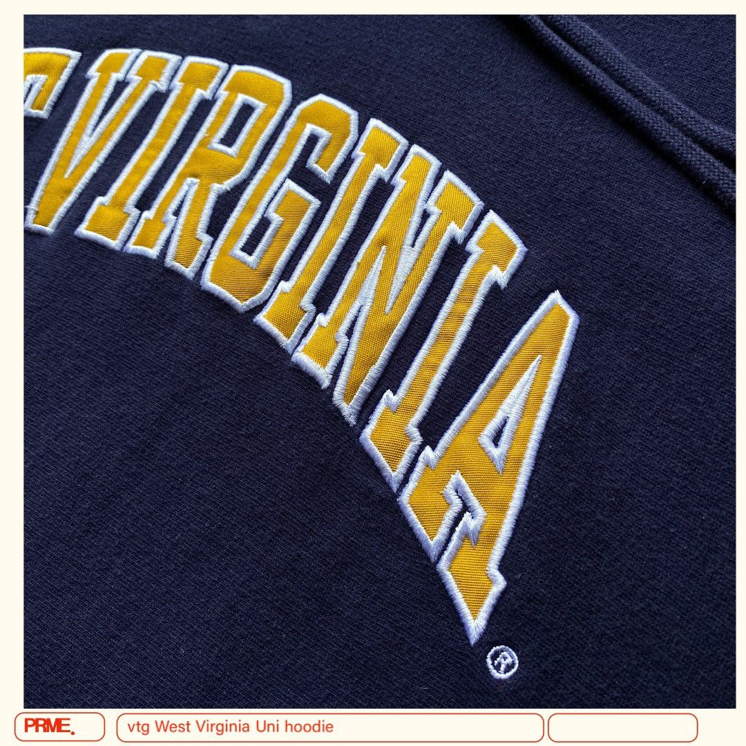 Steve And Barrys × Vintage vintage Y2K WEST VIRGINIA UNIVERSITY college Spellout hoodie Size US M / EU 48-50 / 2 - 7 Thumbnail