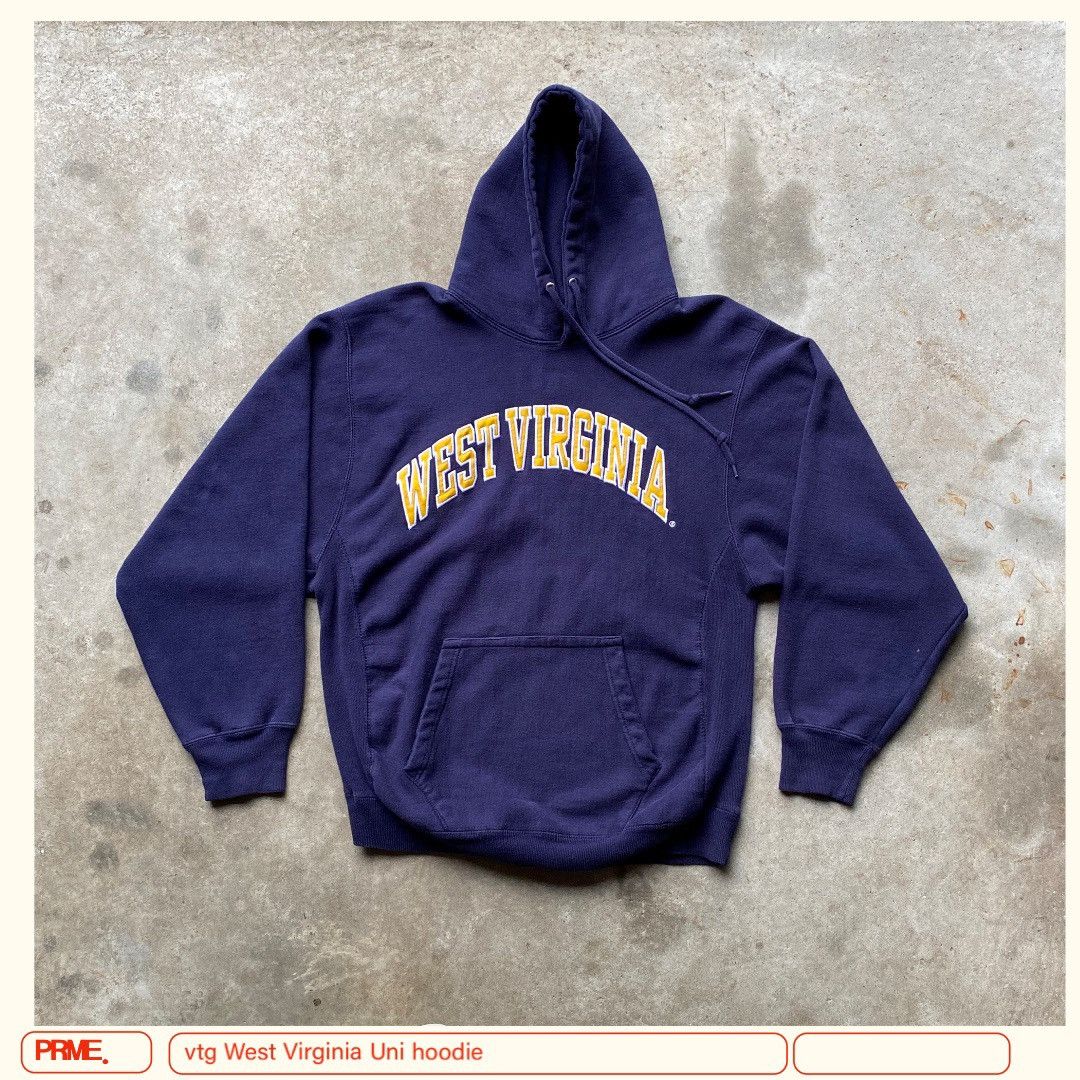 Steve And Barrys × Vintage vintage Y2K WEST VIRGINIA UNIVERSITY college Spellout hoodie Size US M / EU 48-50 / 2 - 5 Thumbnail