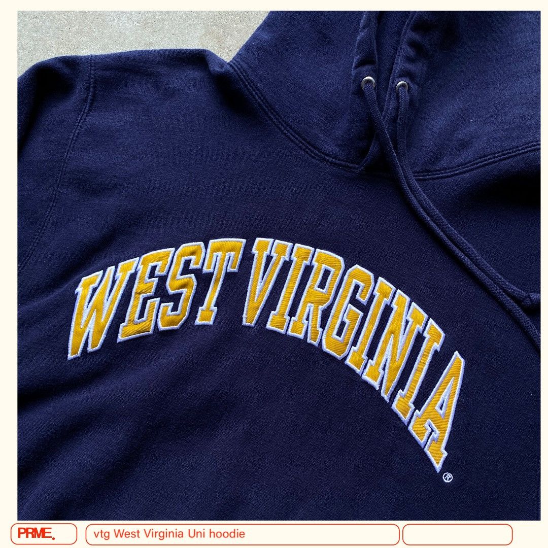 Steve And Barrys × Vintage vintage Y2K WEST VIRGINIA UNIVERSITY college Spellout hoodie Size US M / EU 48-50 / 2 - 6 Thumbnail