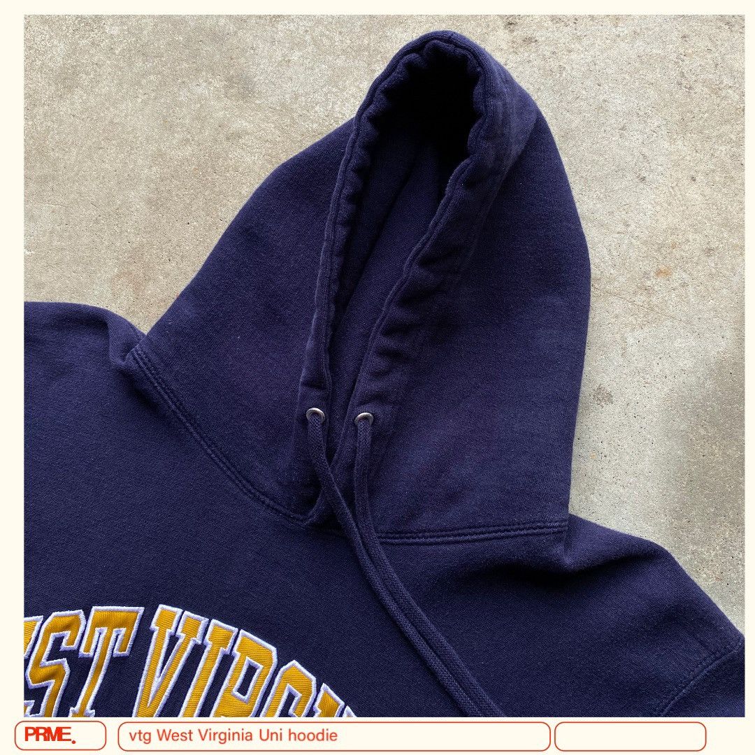 Steve And Barrys × Vintage vintage Y2K WEST VIRGINIA UNIVERSITY college Spellout hoodie Size US M / EU 48-50 / 2 - 8 Thumbnail