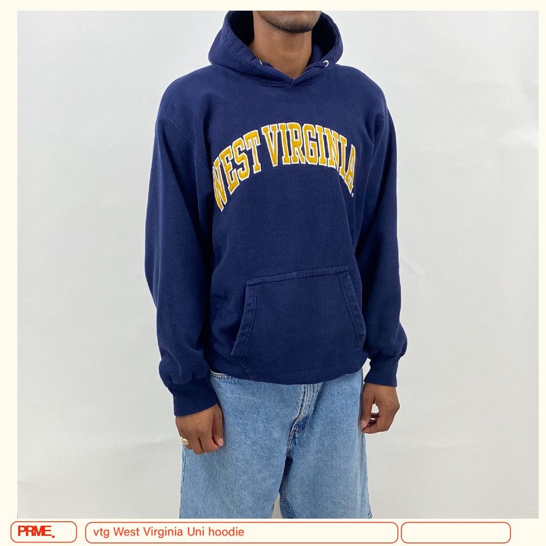 Steve And Barrys × Vintage vintage Y2K WEST VIRGINIA UNIVERSITY college Spellout hoodie Size US M / EU 48-50 / 2 - 3 Thumbnail
