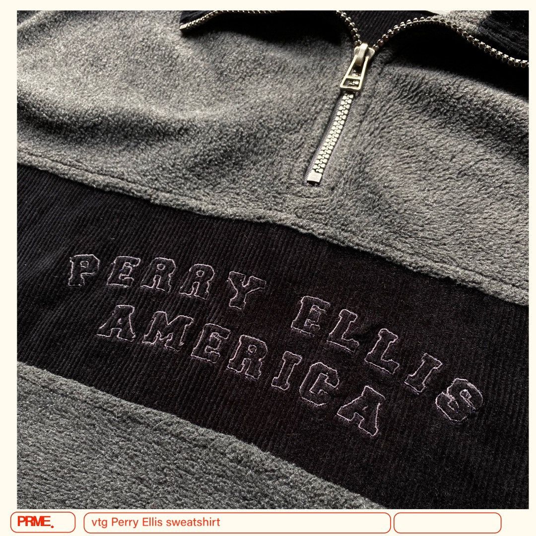 Perry Ellis vintage 90s PERRY ELLIS AMERICA Spellout pullover sweatshirt Size US XXL / EU 58 / 5 - 7 Thumbnail