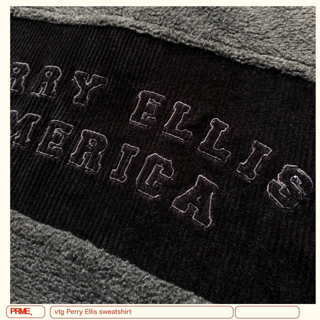 Perry Ellis vintage 90s PERRY ELLIS AMERICA Spellout pullover sweatshirt Size US XXL / EU 58 / 5 - 8 Thumbnail