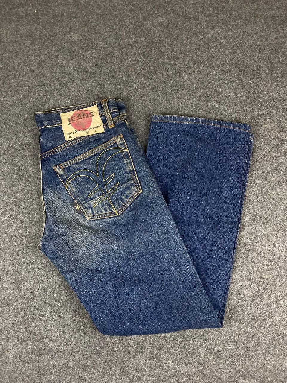 Japanese Brand vintage yen japanese brands selvedge denim nice design Size US 30 / EU 46 - 2 Thumbnail