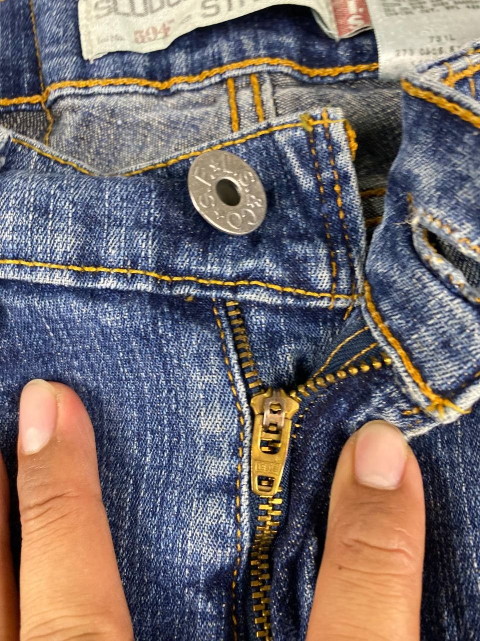 Levi's levis 594 slouch straight distressed denim Size 30" / US 8 / IT 44 - 11 Thumbnail