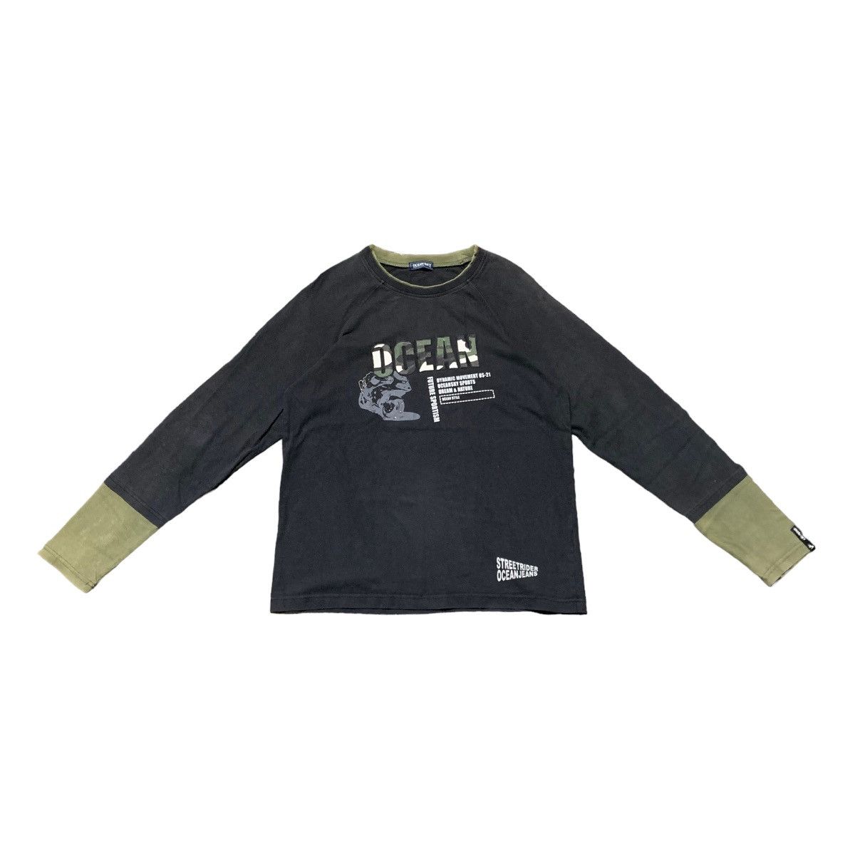 ✨Y2k Ocean’ Sky StreetRider Two Layered Sleves L/S Tees