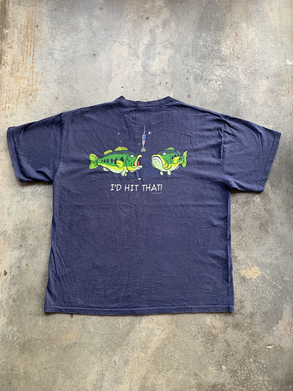 Vintage Vintage Y2K Buck Wear Outdoors Bass Fishing Printed Tee Size US XL / EU 56 / 4 - 1 Thumbnail