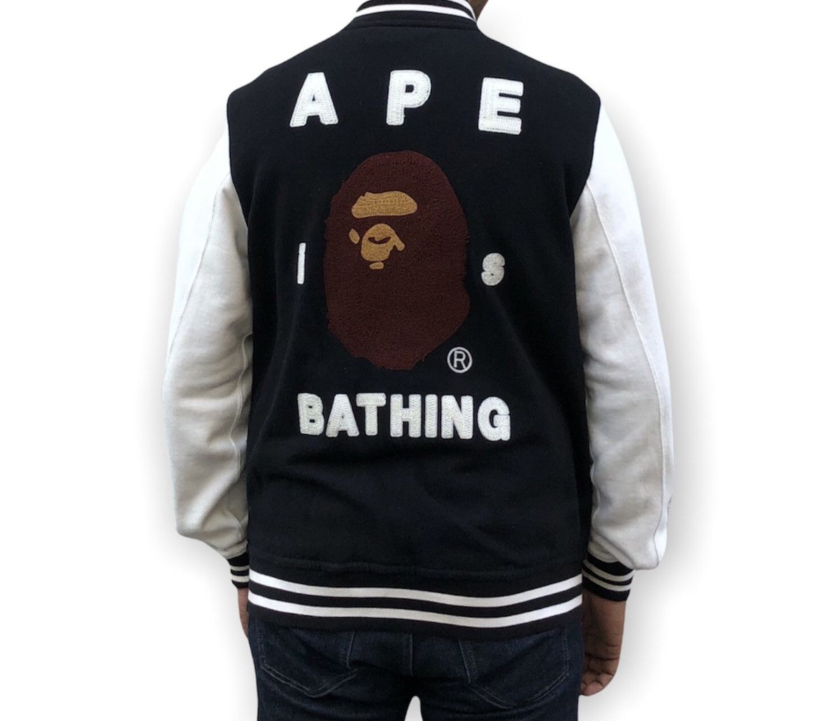 Bape Ape Is Bathing Varsity Jacket (2008) Size US M / EU 48-50 / 2 - 4 Thumbnail