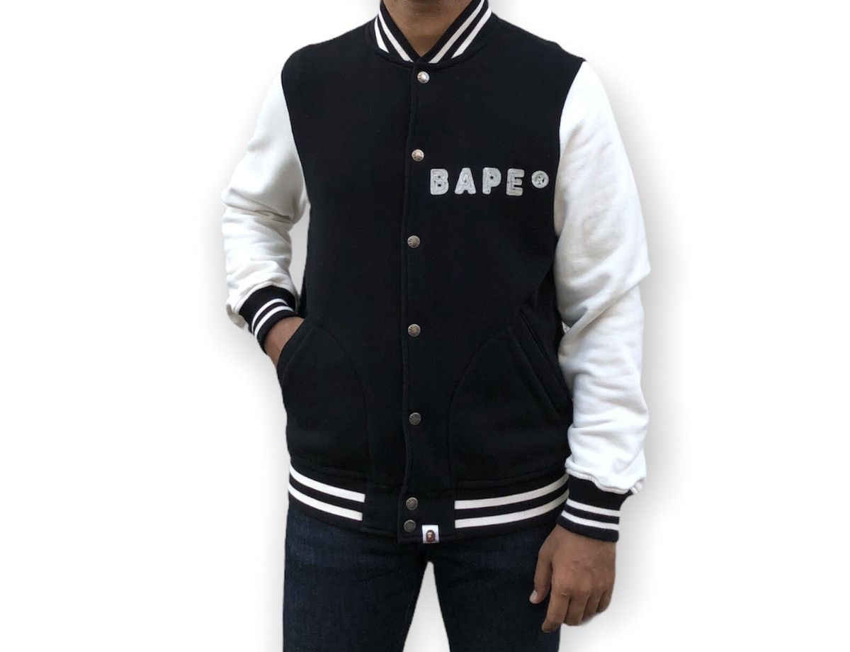 Bape Ape Is Bathing Varsity Jacket (2008) Size US M / EU 48-50 / 2 - 3 Thumbnail