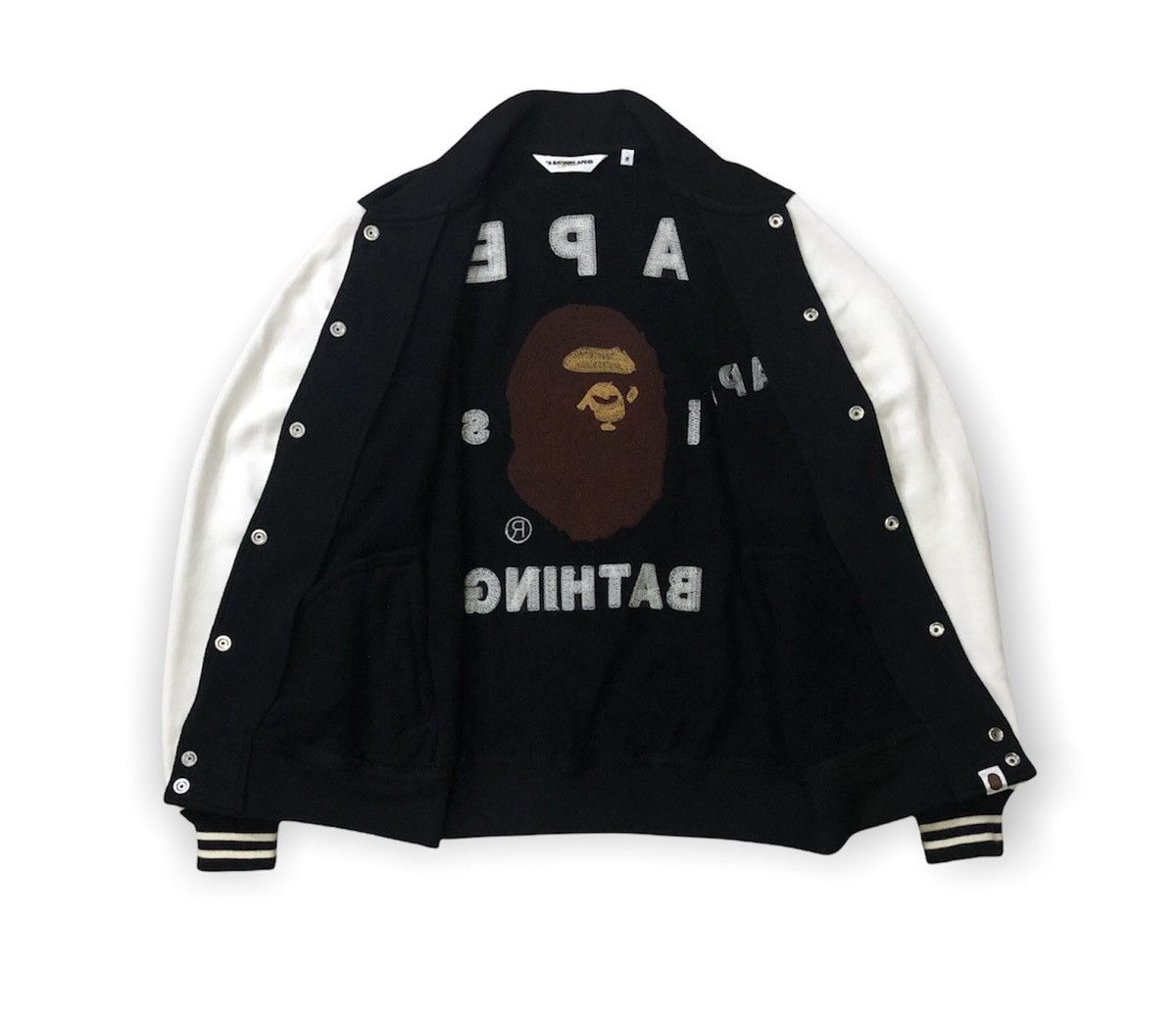 Bape Ape Is Bathing Varsity Jacket (2008) Size US M / EU 48-50 / 2 - 12 Thumbnail