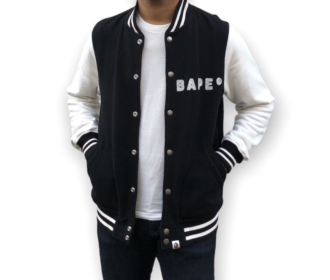 Bape Ape Is Bathing Varsity Jacket (2008) Size US M / EU 48-50 / 2 - 5 Thumbnail