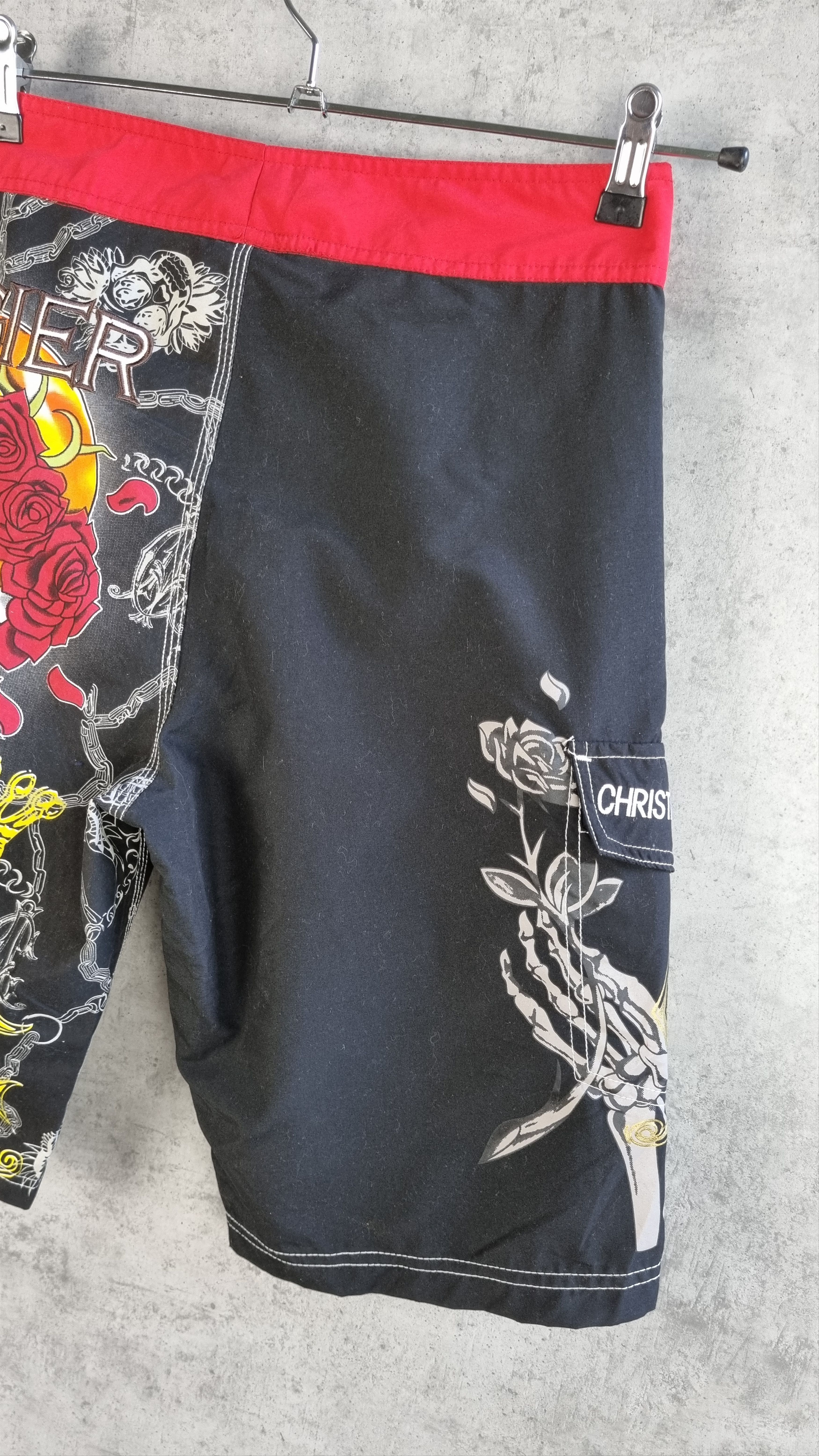 Christian Audigier × Ed Hardy Christian AUDIGIER Ed Hardy Swimming Shorts Skull Design Size US 28 / EU 44 - 8 Thumbnail