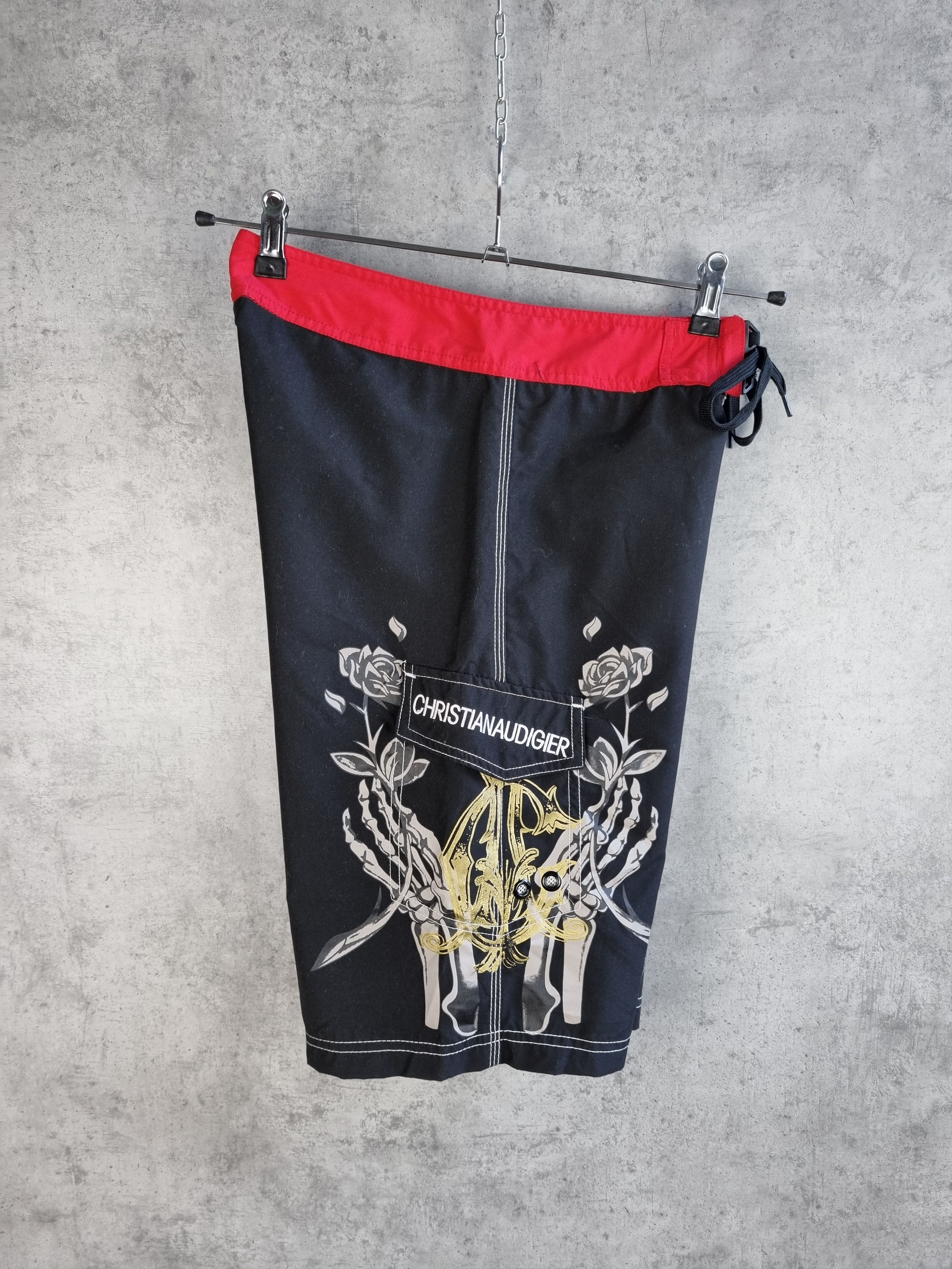 Christian Audigier × Ed Hardy Christian AUDIGIER Ed Hardy Swimming Shorts Skull Design Size US 28 / EU 44 - 4 Thumbnail