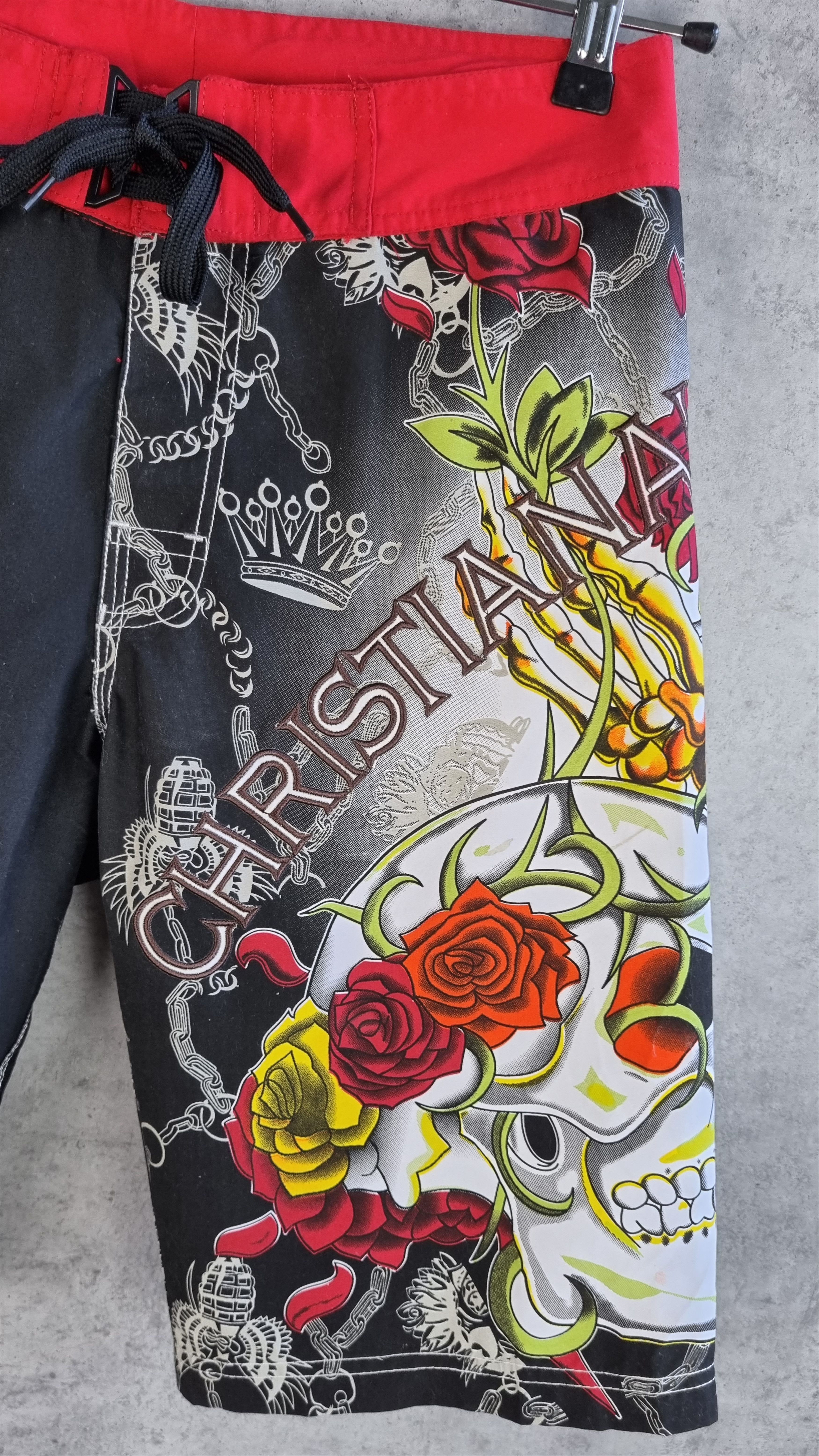 Christian Audigier × Ed Hardy Christian AUDIGIER Ed Hardy Swimming Shorts Skull Design Size US 28 / EU 44 - 5 Thumbnail