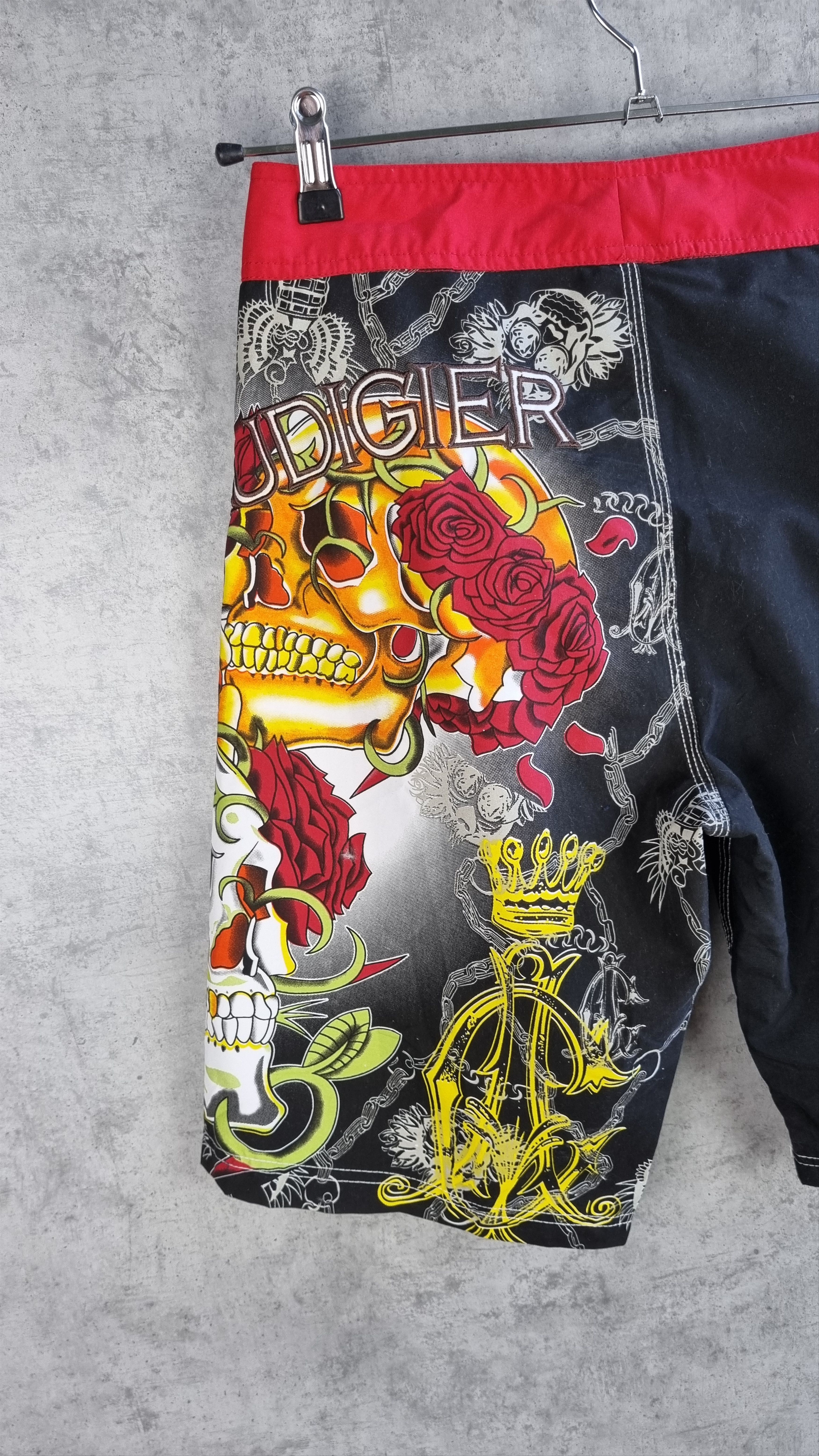 Christian Audigier × Ed Hardy Christian AUDIGIER Ed Hardy Swimming Shorts Skull Design Size US 28 / EU 44 - 7 Thumbnail