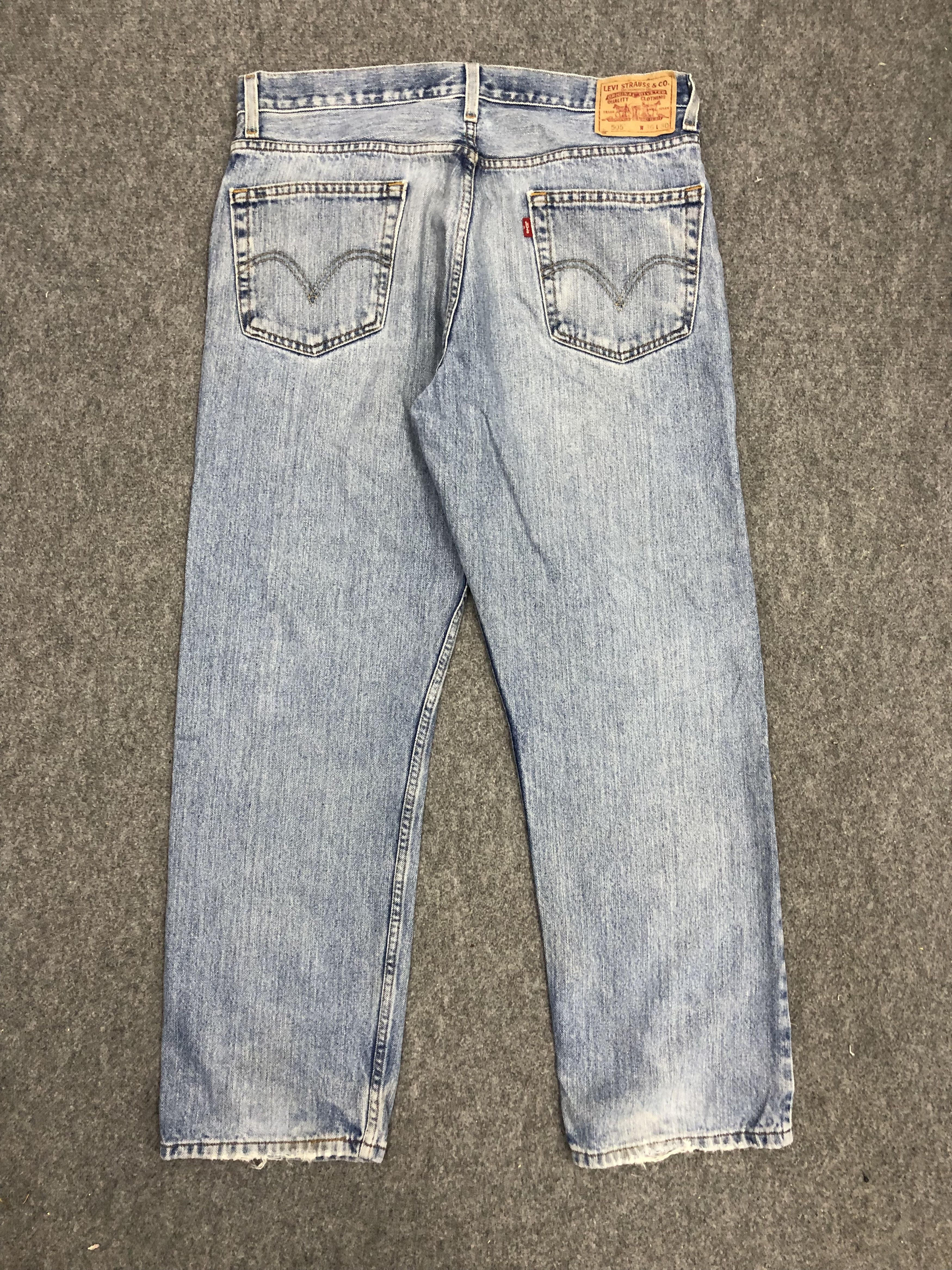 Levi's × Vintage Vintage Levis 505 Faded Blue Jeans Size US 36 / EU 52 - 3 Thumbnail