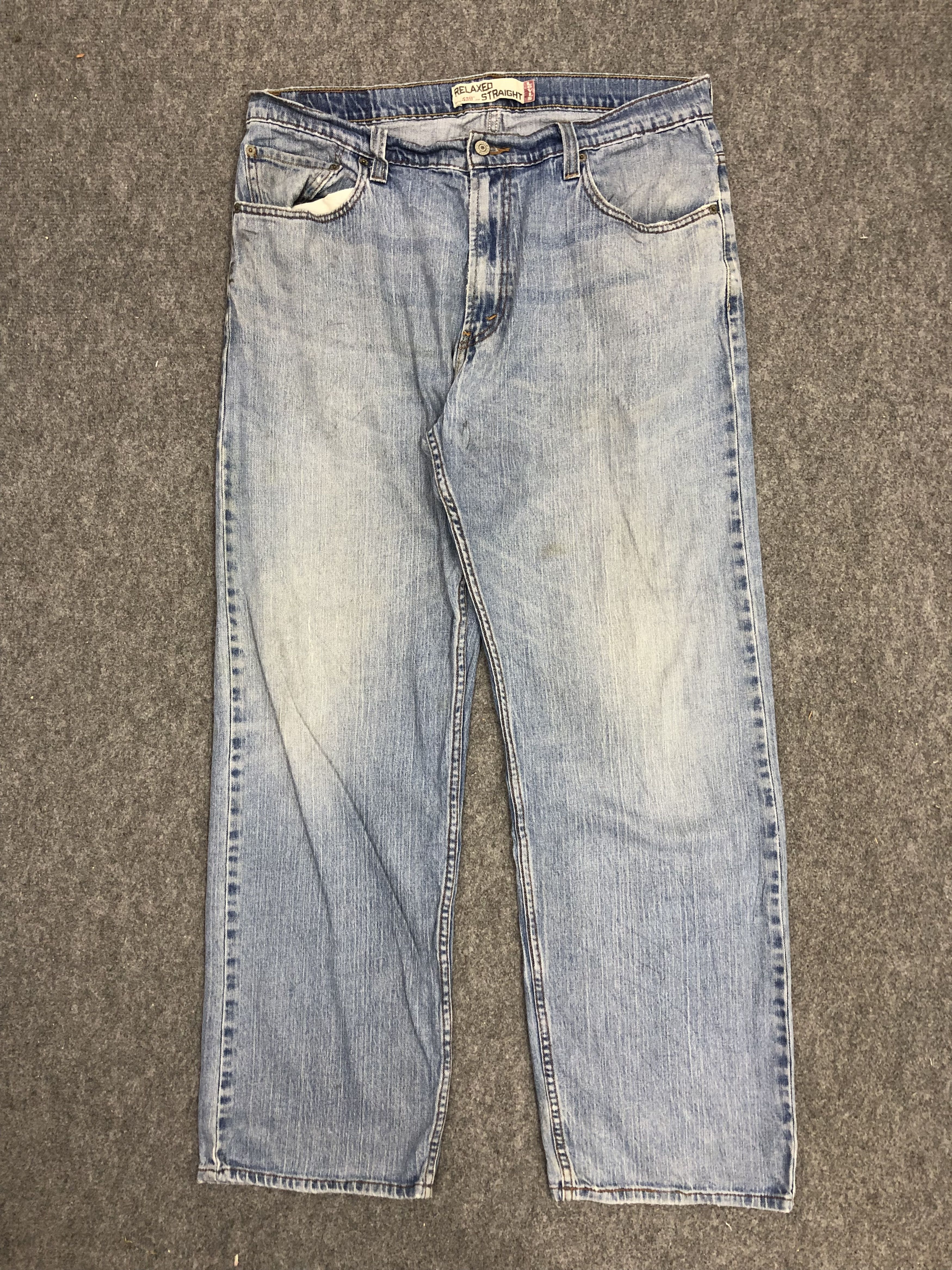 Levi's × Vintage Vintage Levis 559 Faded Blue Jeans DP1147 Size US 37 - 1 Thumbnail