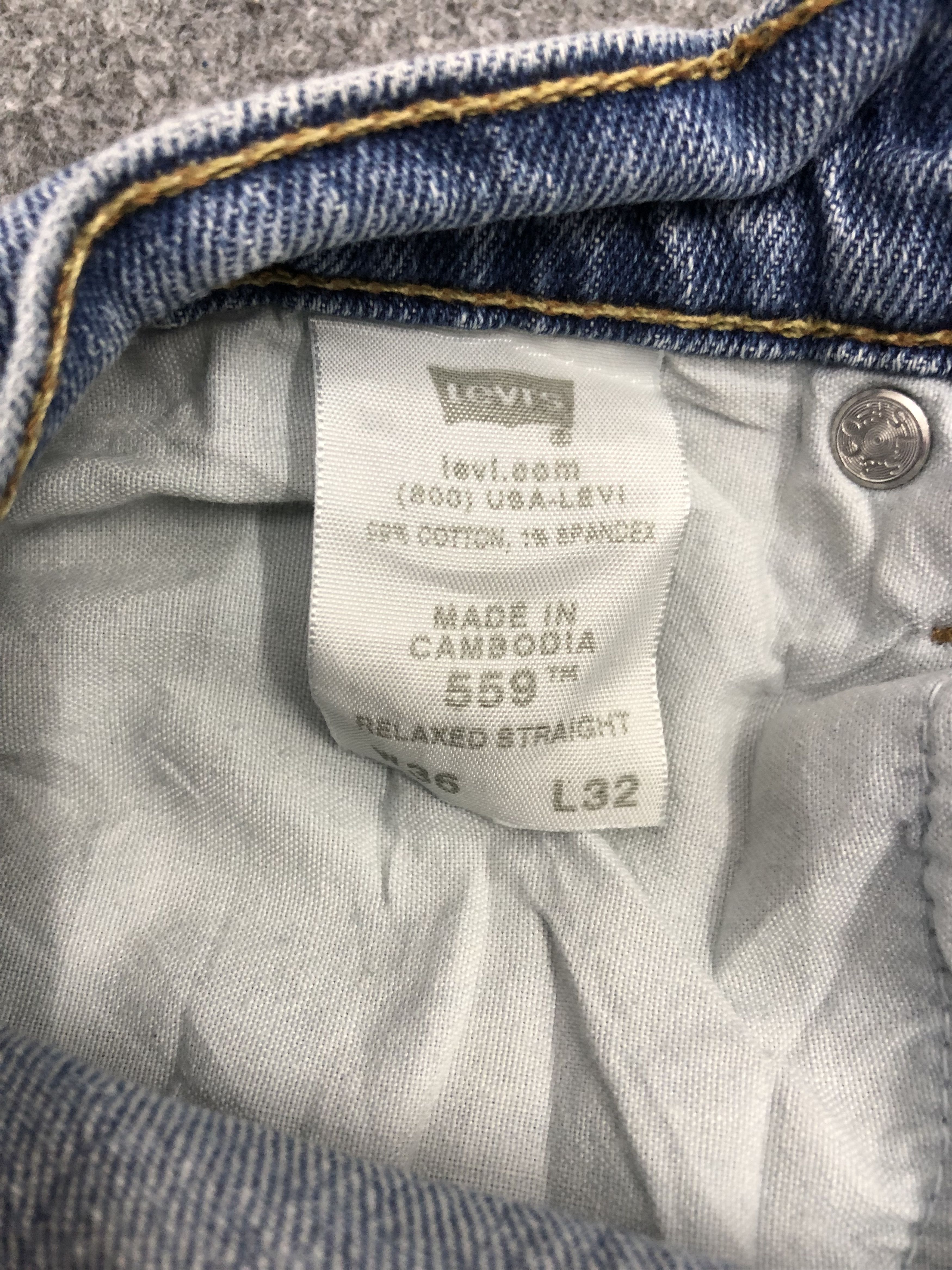 Levi's × Vintage Vintage Levis 559 Faded Blue Jeans DP1147 Size US 37 - 6 Thumbnail