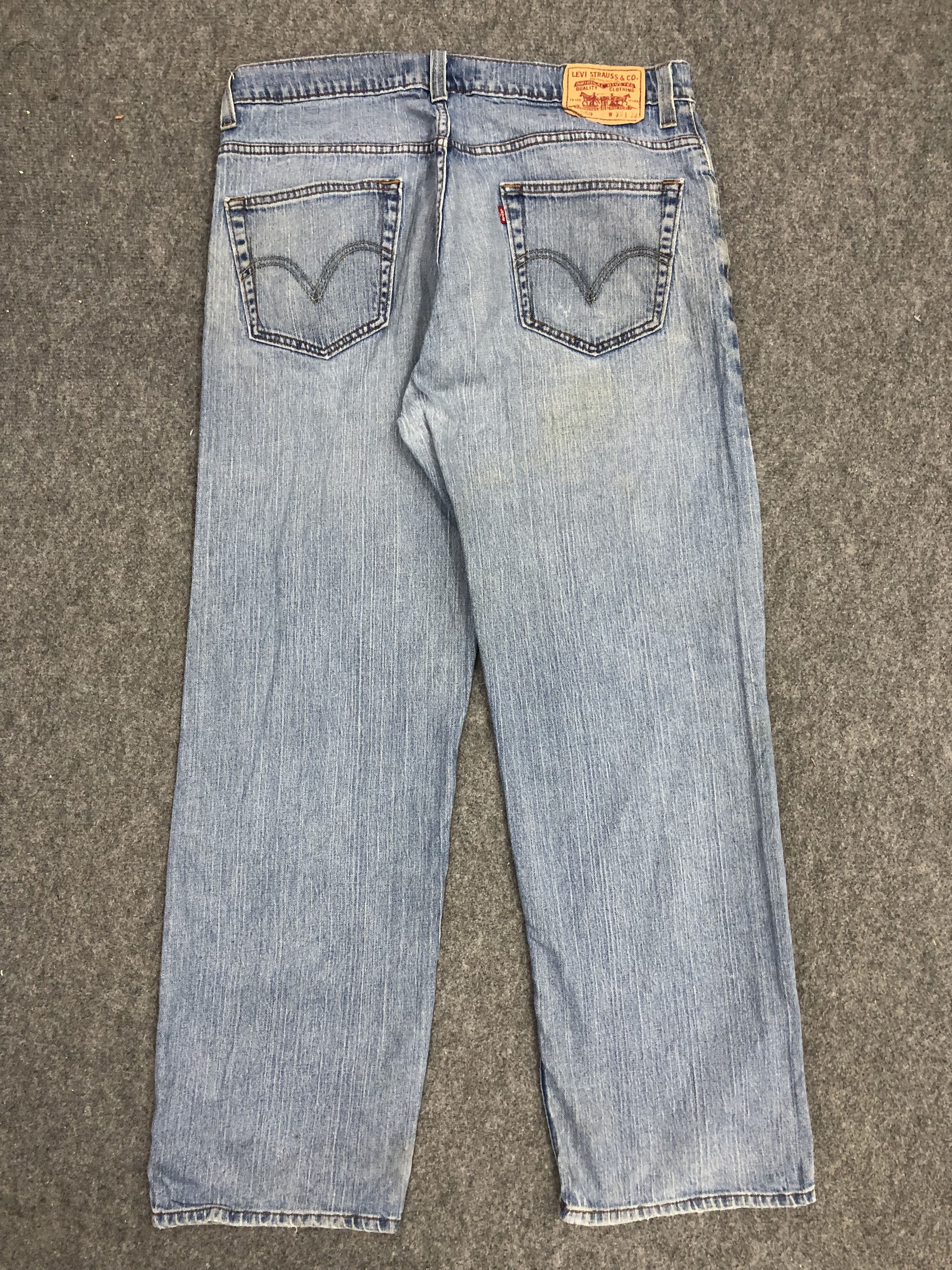 Levi's × Vintage Vintage Levis 559 Faded Blue Jeans DP1147 Size US 37 - 3 Thumbnail