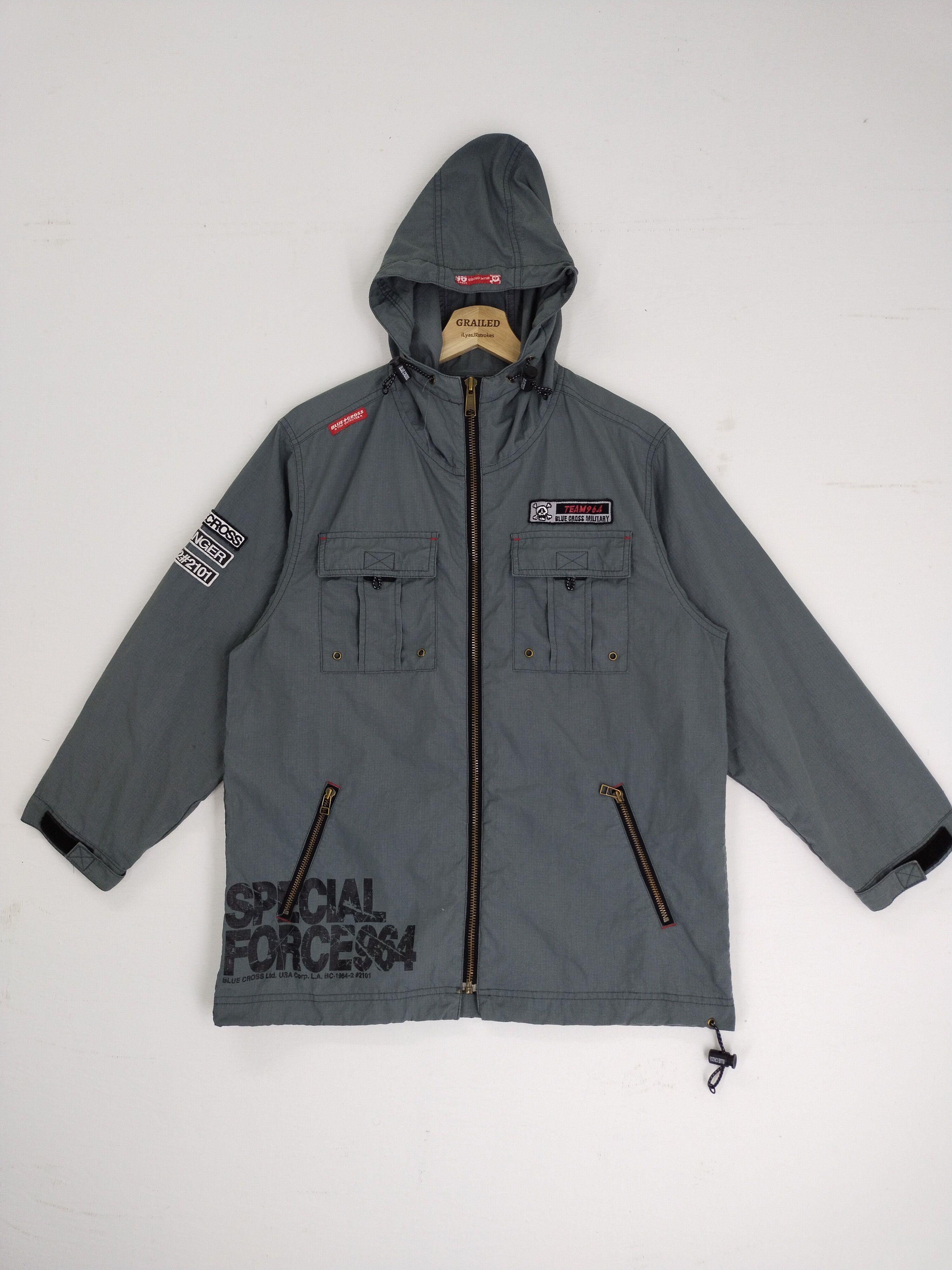 Japanese Brand VTG Reversible LOCK ON Team 964 Army USA Hoodie Jacket Size US S / EU 44-46 / 1 - 5 Thumbnail