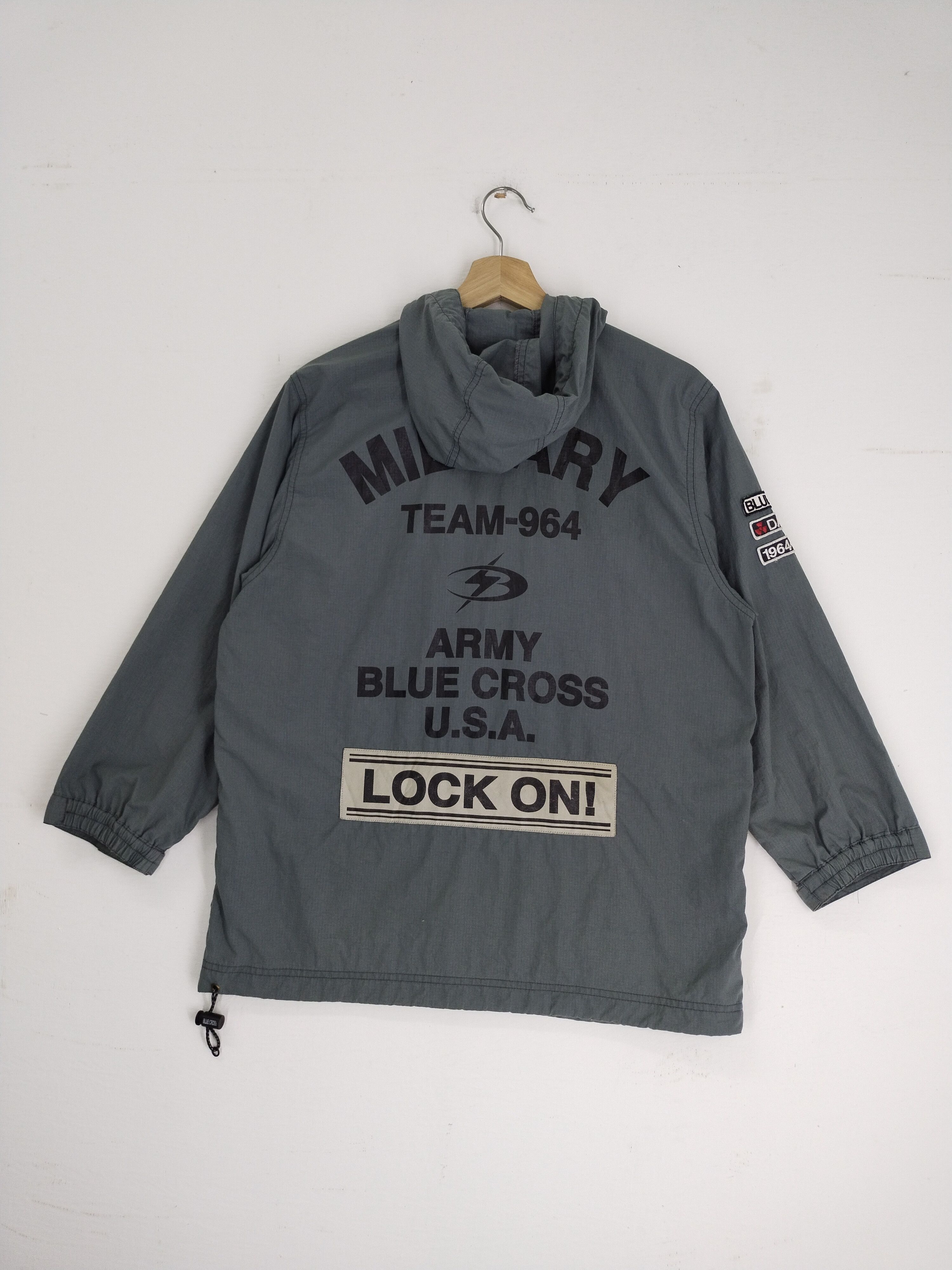 Japanese Brand VTG Reversible LOCK ON Team 964 Army USA Hoodie Jacket Size US S / EU 44-46 / 1 - 15 Thumbnail