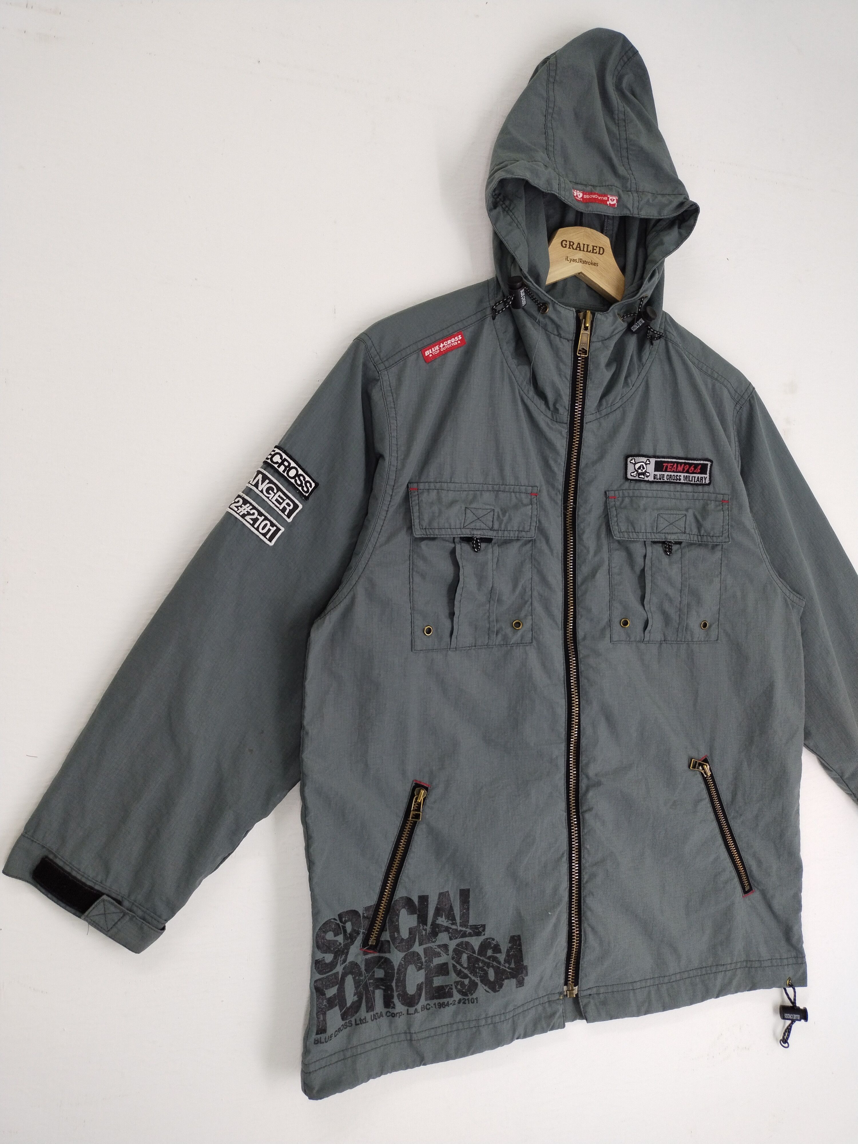 Japanese Brand VTG Reversible LOCK ON Team 964 Army USA Hoodie Jacket Size US S / EU 44-46 / 1 - 3 Thumbnail