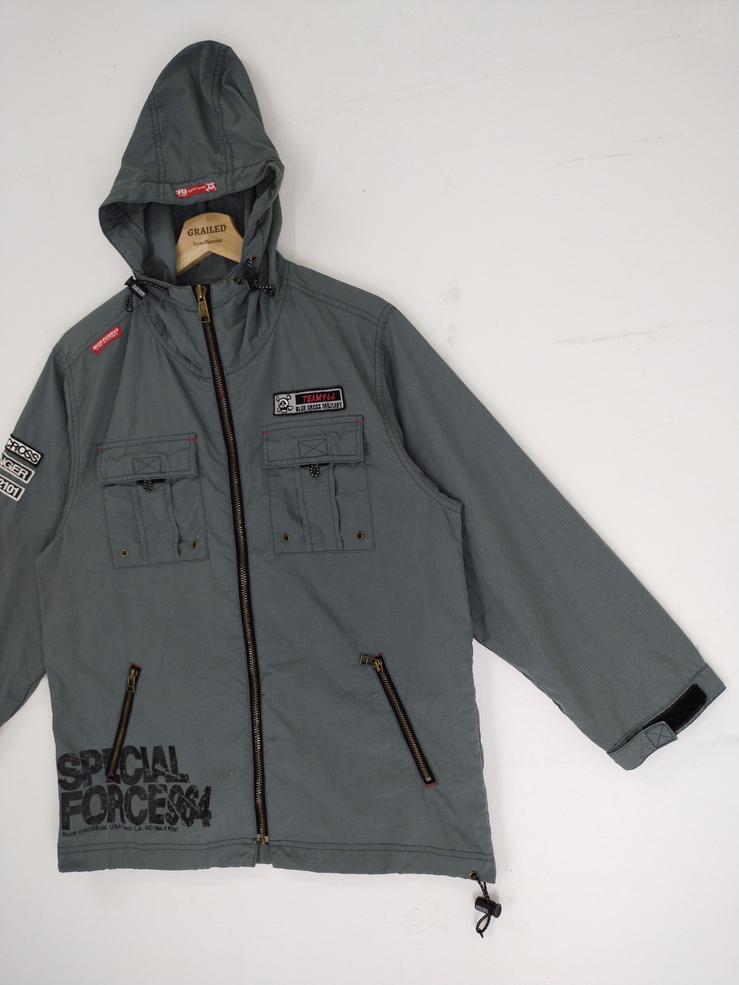 Japanese Brand VTG Reversible LOCK ON Team 964 Army USA Hoodie Jacket Size US S / EU 44-46 / 1 - 4 Thumbnail