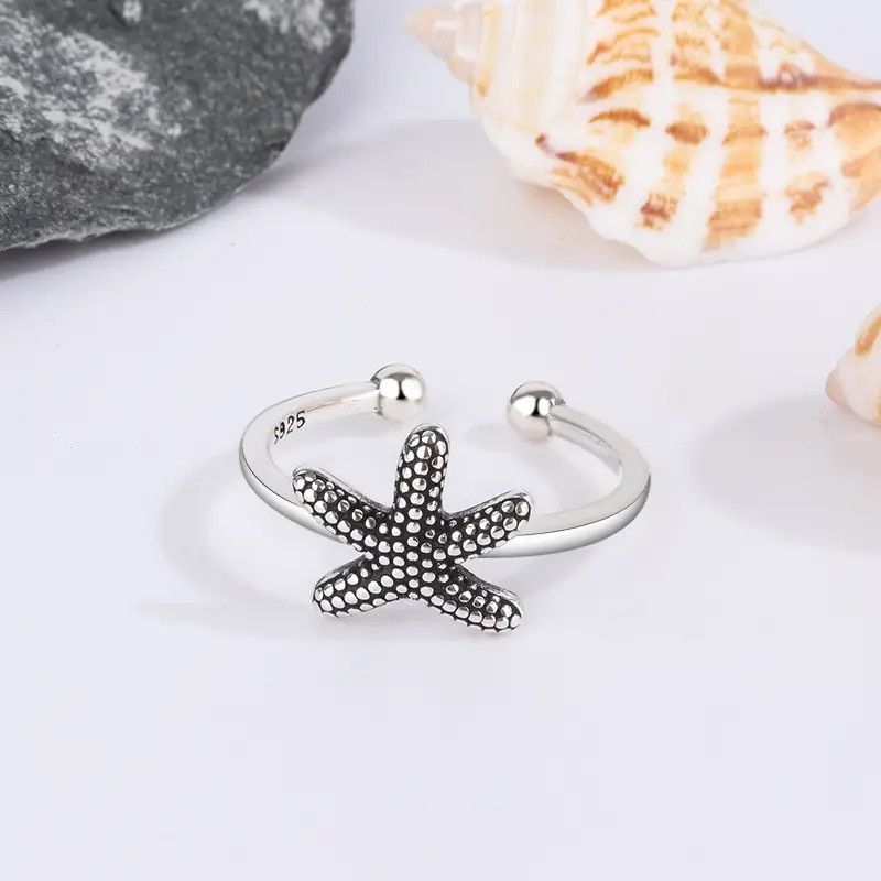 Japanese Brand × Jewelry × Vintage Creative Retro Starfish Ring Size ONE SIZE - 3 Thumbnail