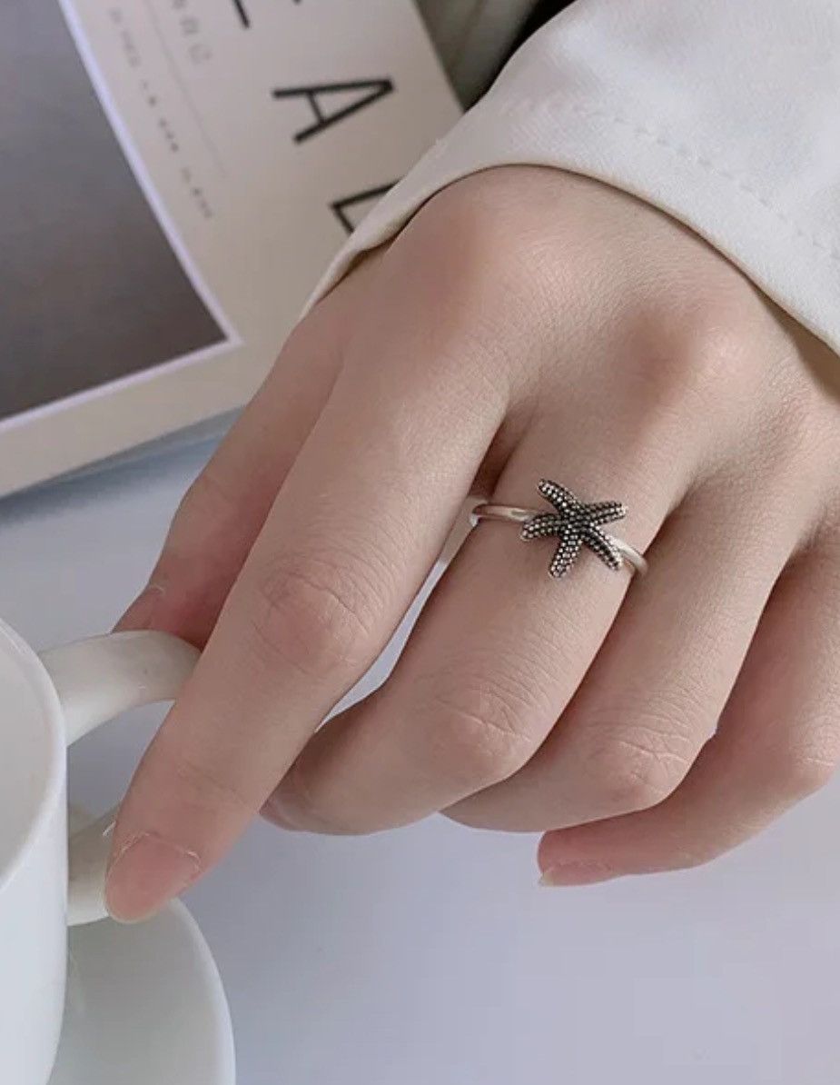 Japanese Brand × Jewelry × Vintage Creative Retro Starfish Ring Size ONE SIZE - 2 Thumbnail