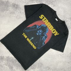 THE WEEKND T-Shirt LARGE Starboy TOUR MERCH Graphic Tee SIZE L LS