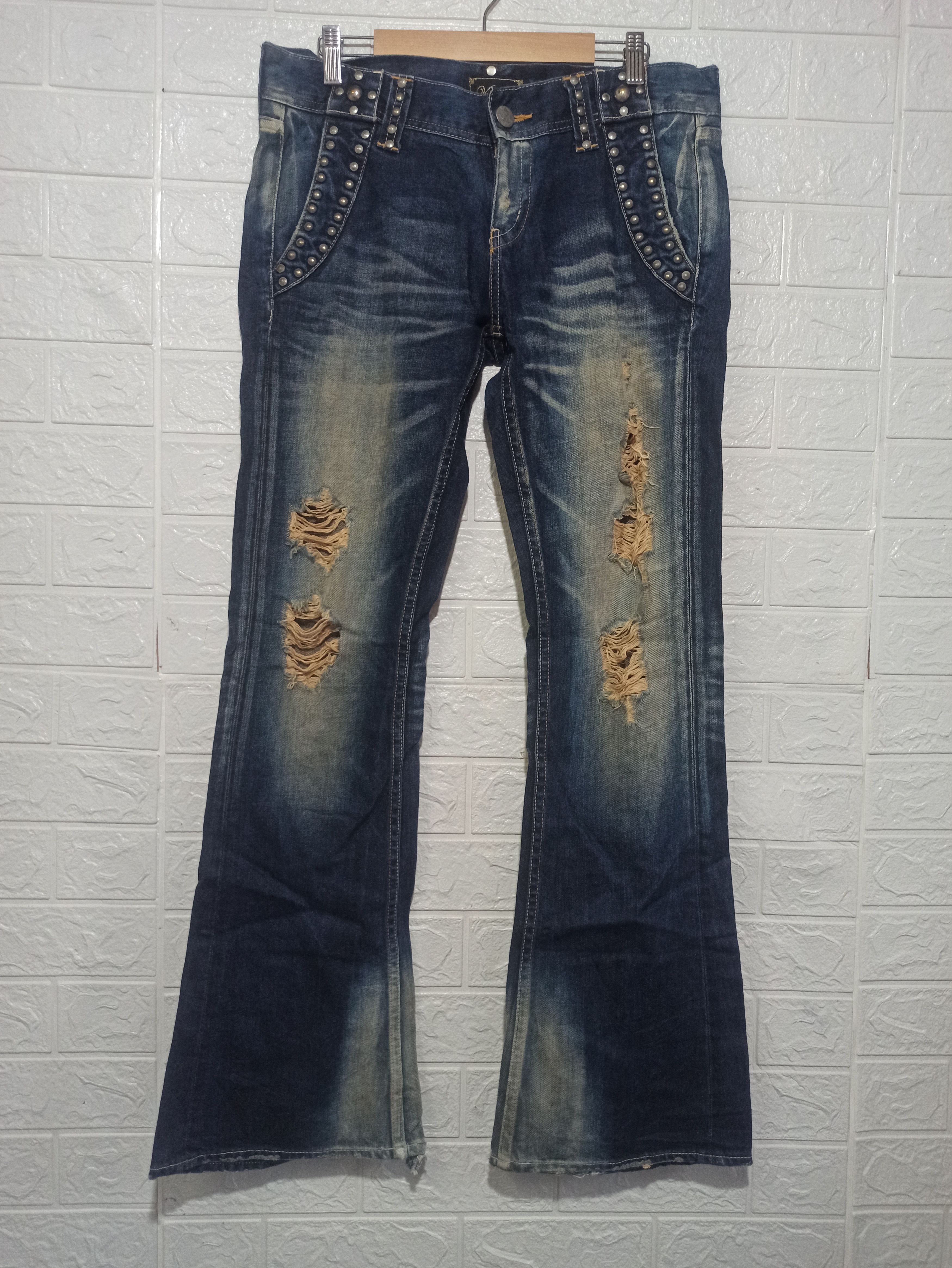 Japanese Brand 🔥OFFER YOUR PRICE🔥Vintage Vanquish Flared jeans Size 34" / US 12 / IT 48 - 1 Thumbnail