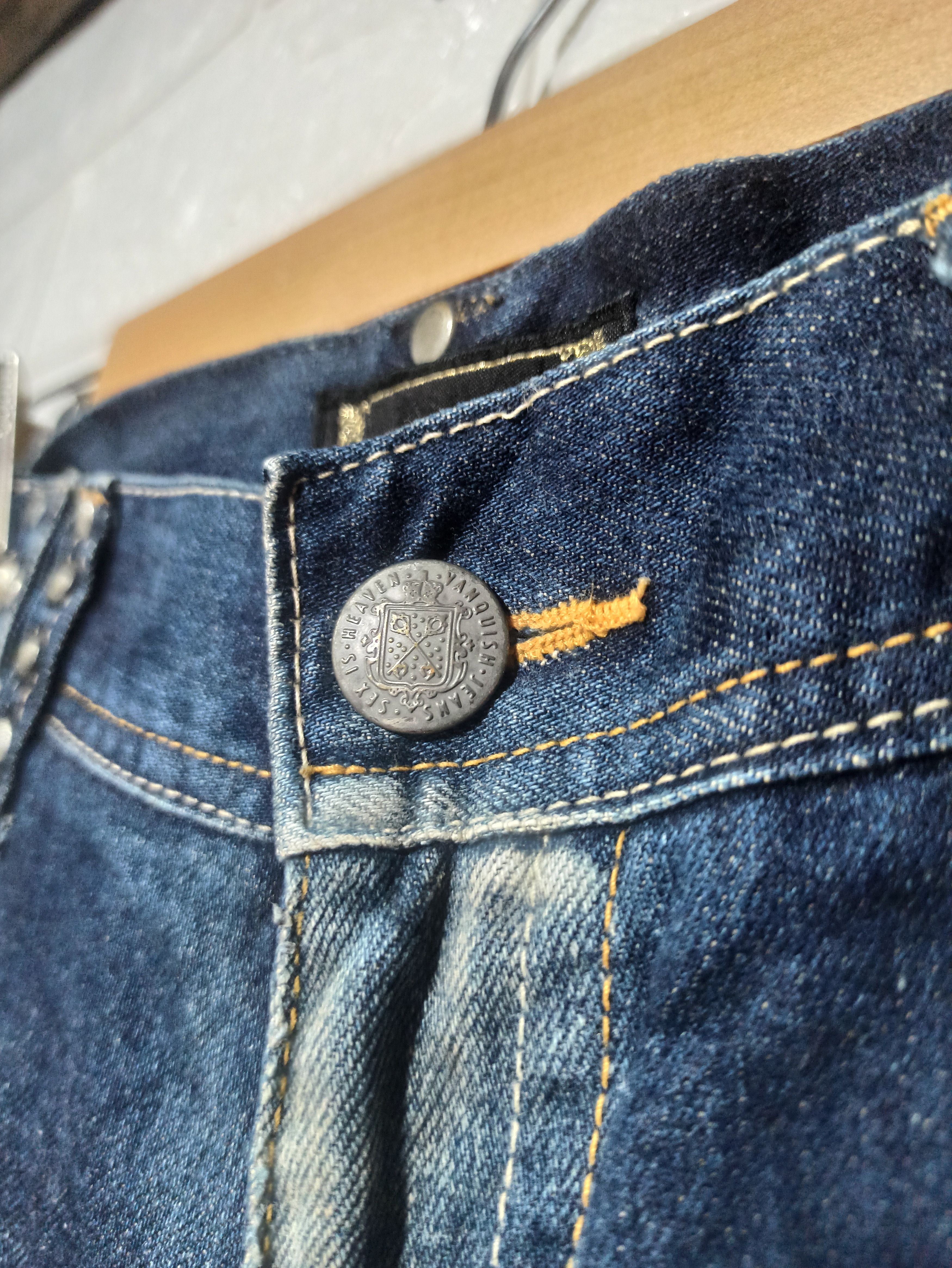 Japanese Brand 🔥OFFER YOUR PRICE🔥Vintage Vanquish Flared jeans Size 34" / US 12 / IT 48 - 7 Thumbnail