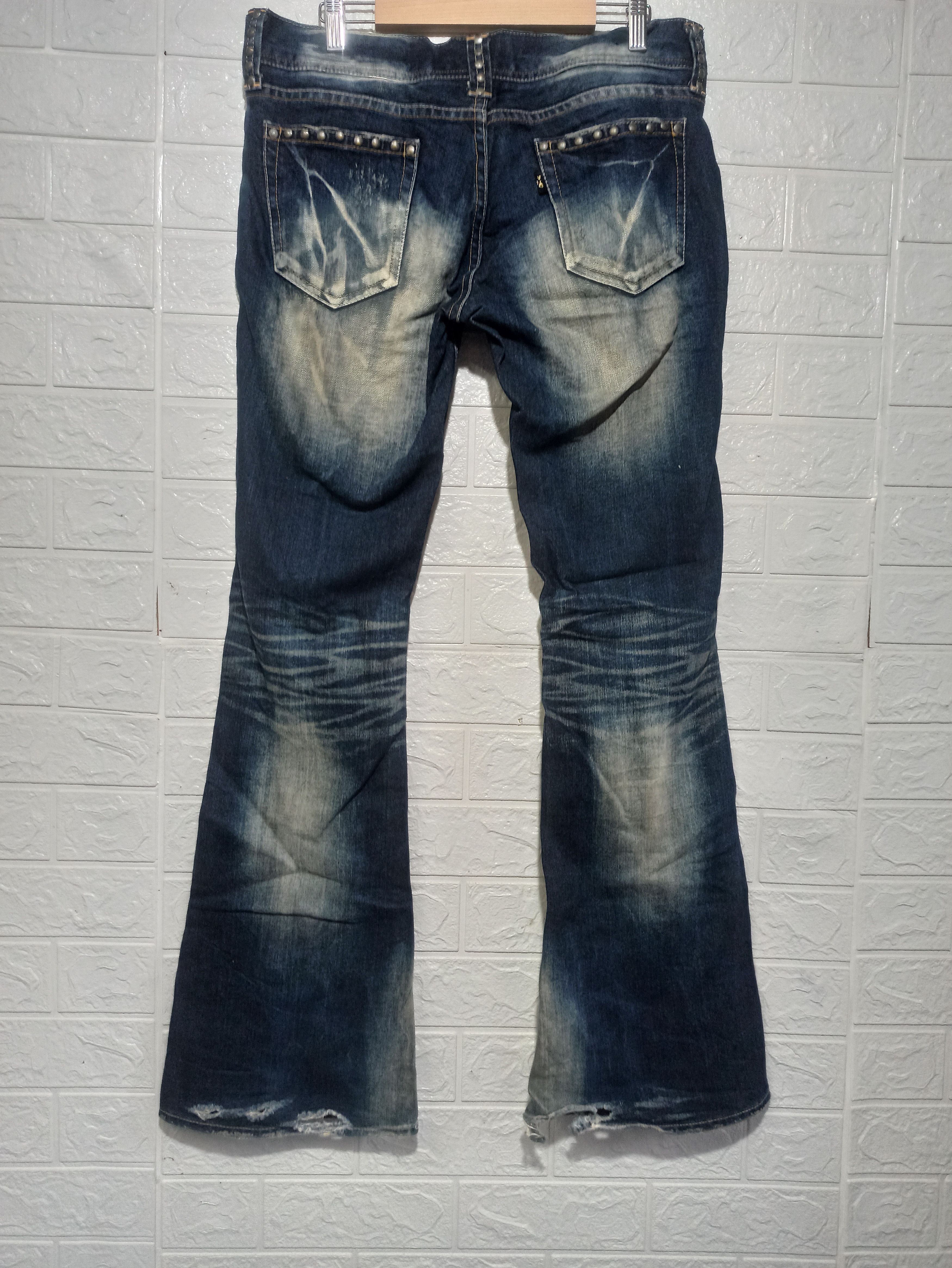 Japanese Brand 🔥OFFER YOUR PRICE🔥Vintage Vanquish Flared jeans Size 34" / US 12 / IT 48 - 2 Thumbnail