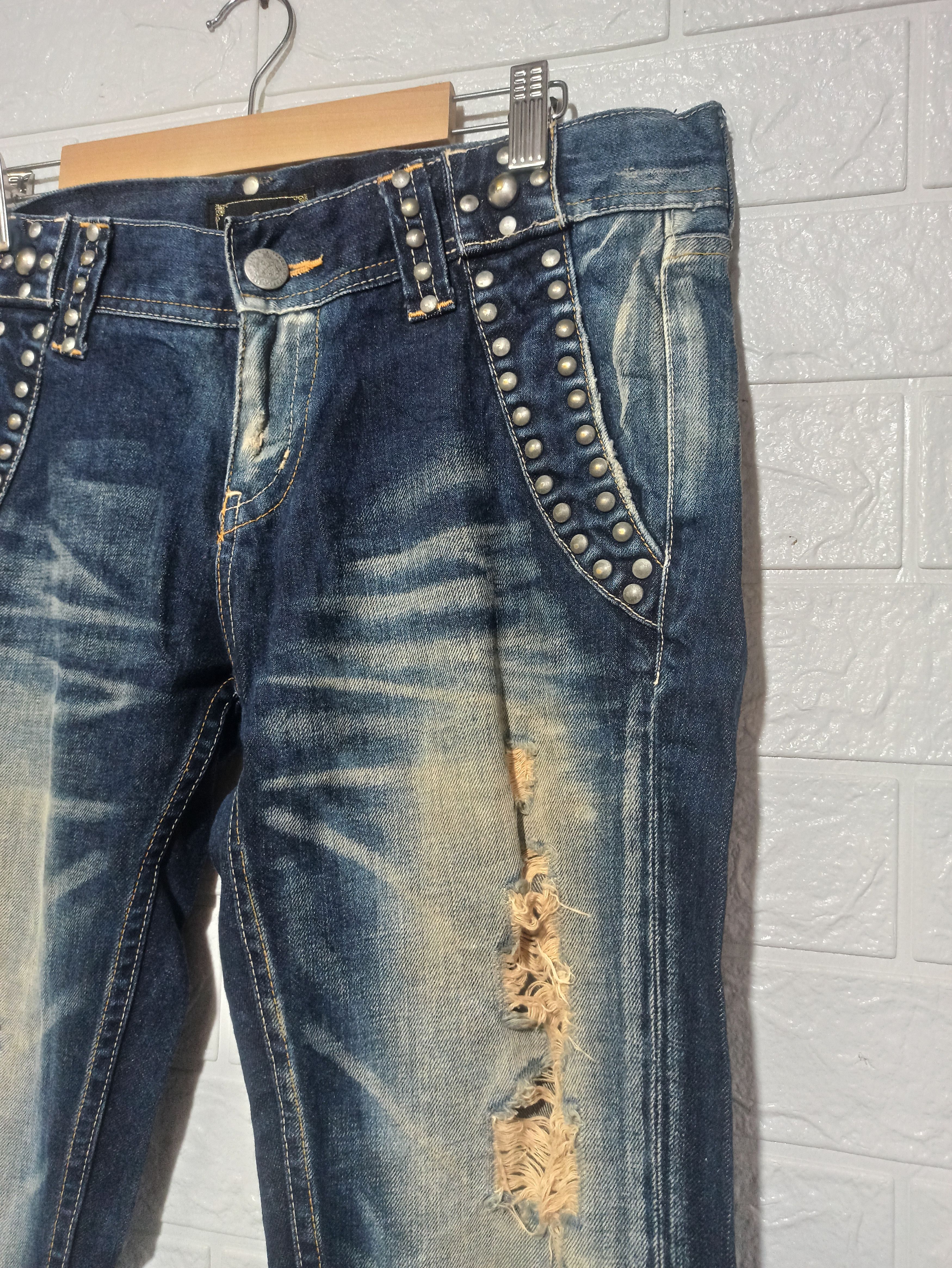 Japanese Brand 🔥OFFER YOUR PRICE🔥Vintage Vanquish Flared jeans Size 34" / US 12 / IT 48 - 4 Thumbnail